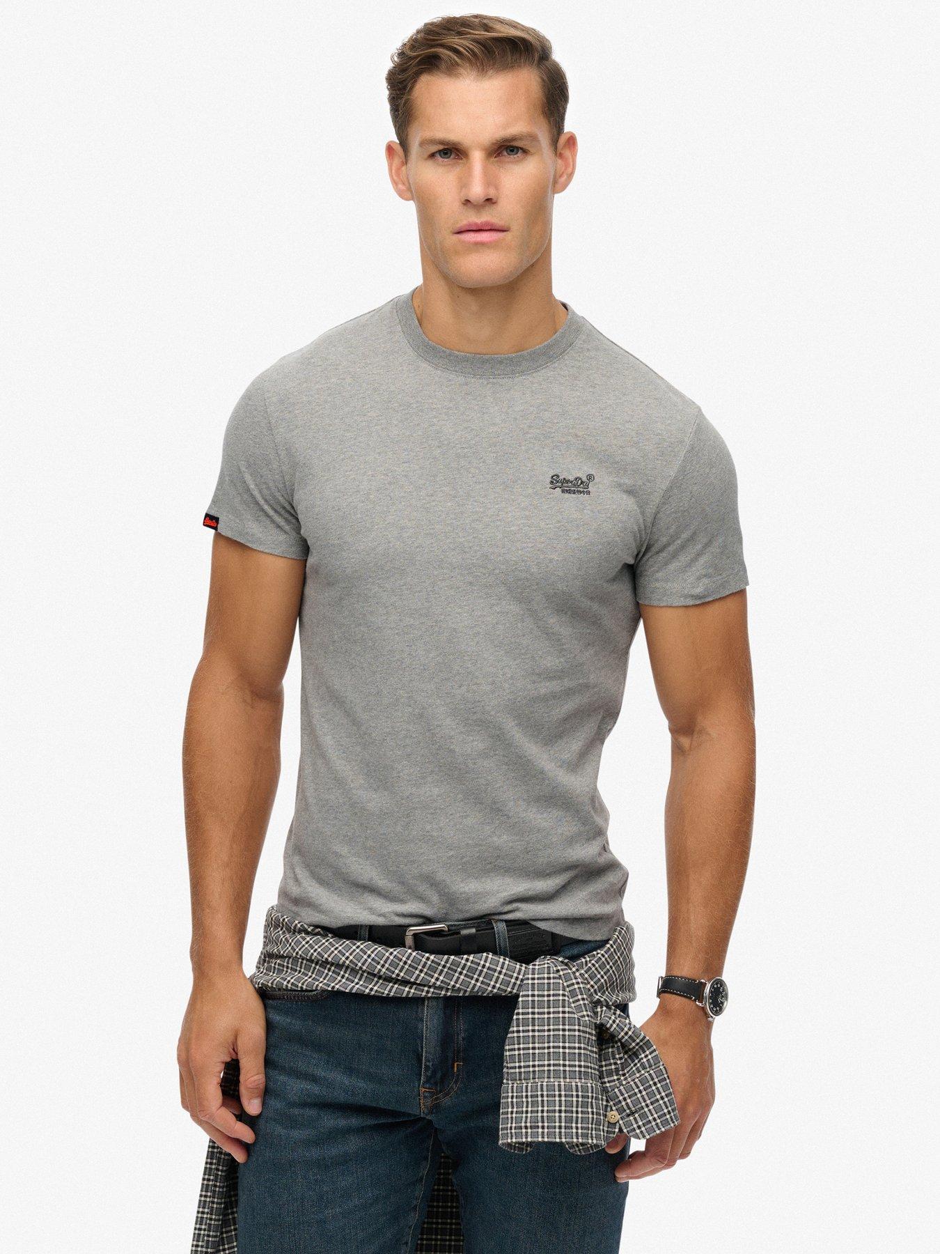 Superdry Superdry Essential Logo Emblem T-shirt - Grey