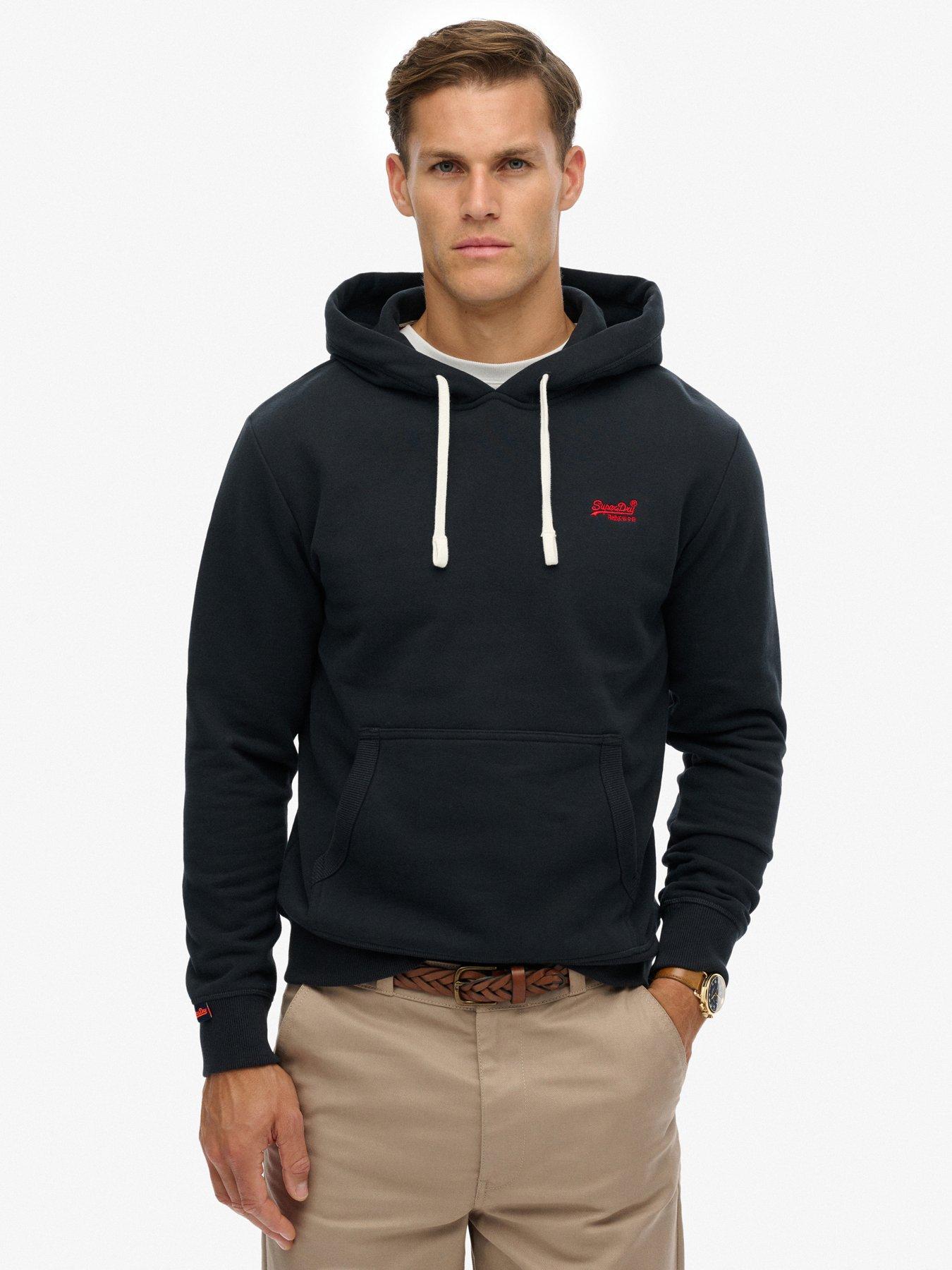 Superdry Essential Logo Classic Over Head Hoodie - Navy