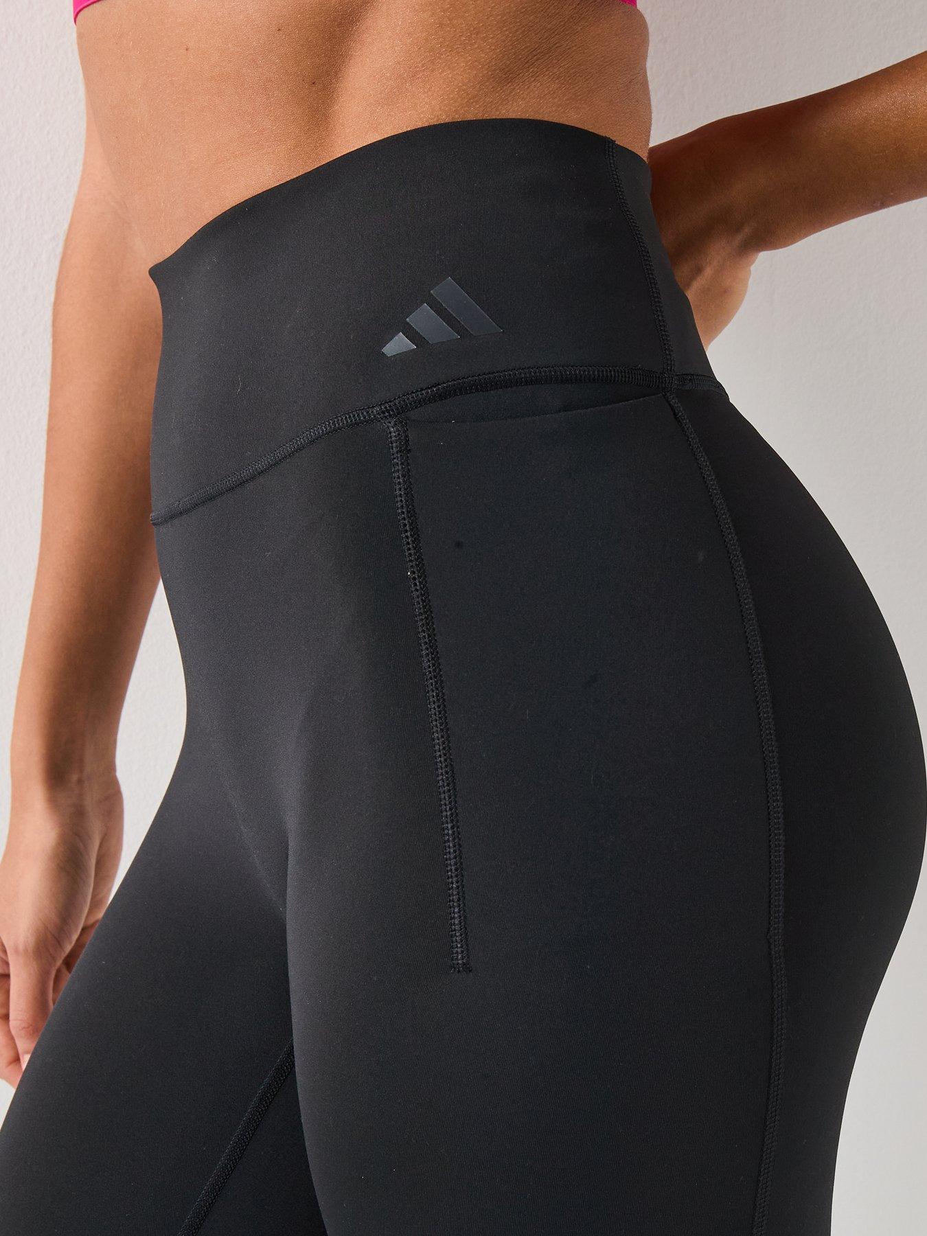 Image 4 of 6 of adidas Womens Training Power 7/8 Tights - Black