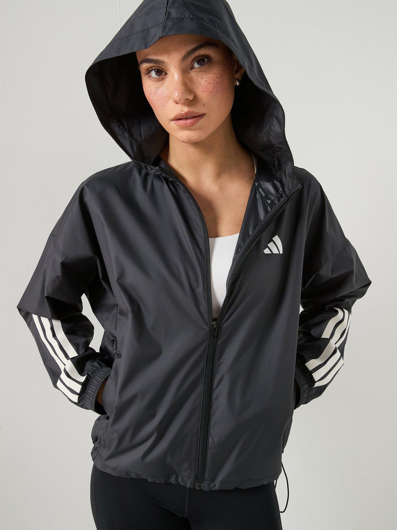 Image 1 of 6 of adidas Womens Training Hyperglam Windbreaker - Black