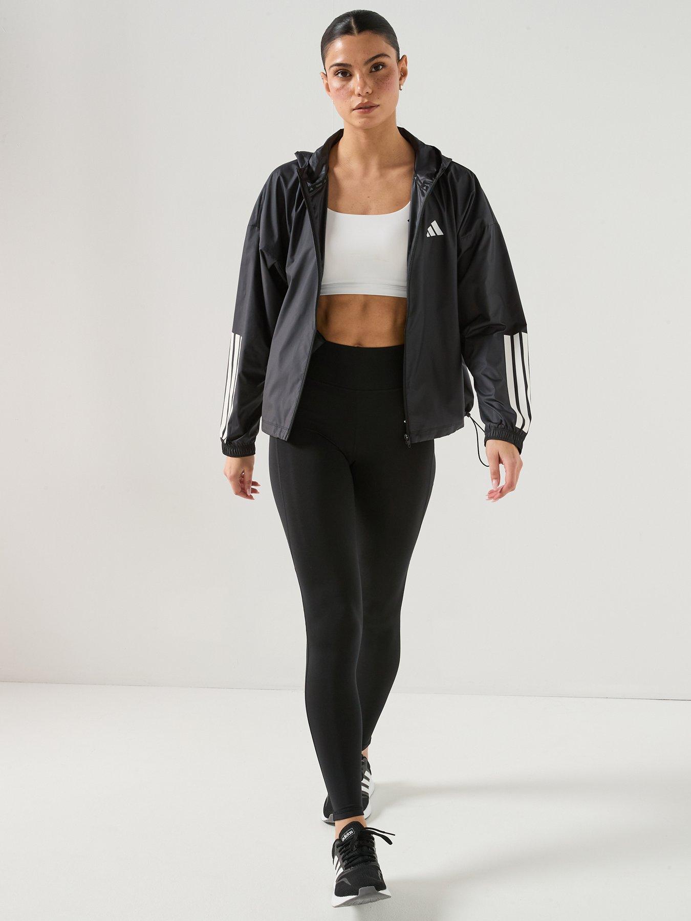 Image 3 of 6 of adidas Womens Training Hyperglam Windbreaker - Black