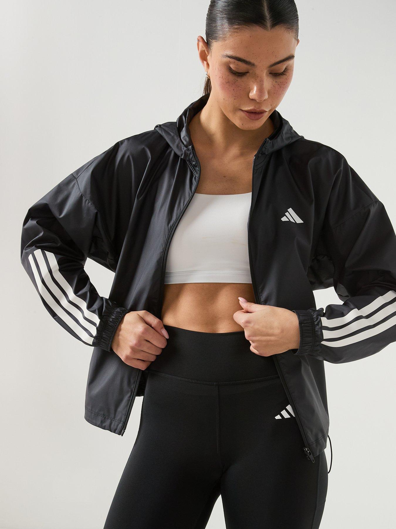 Image 5 of 6 of adidas Womens Training Hyperglam Windbreaker - Black