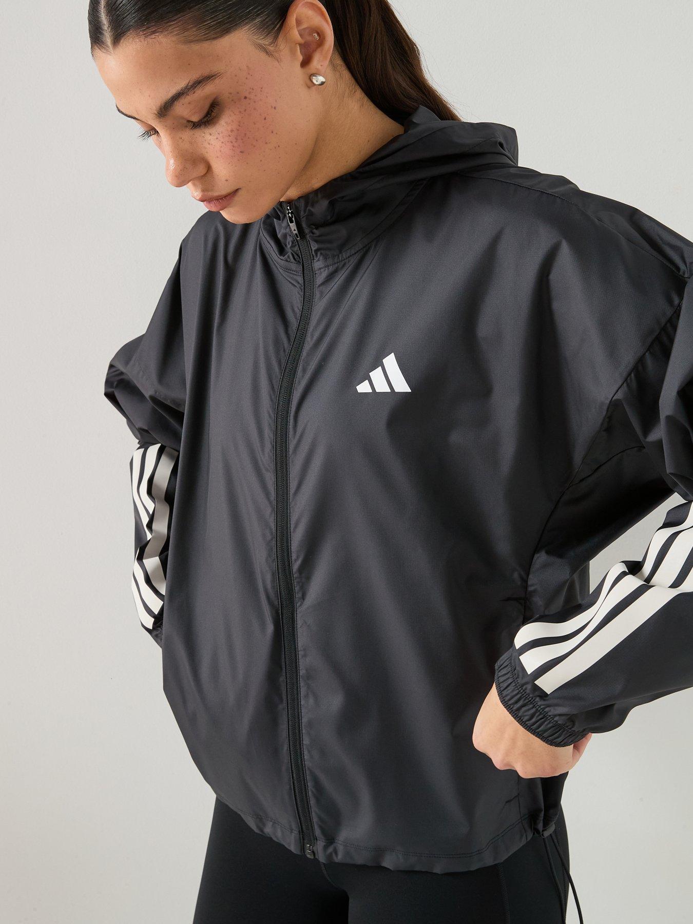 Image 6 of 6 of adidas Womens Training Hyperglam Windbreaker - Black