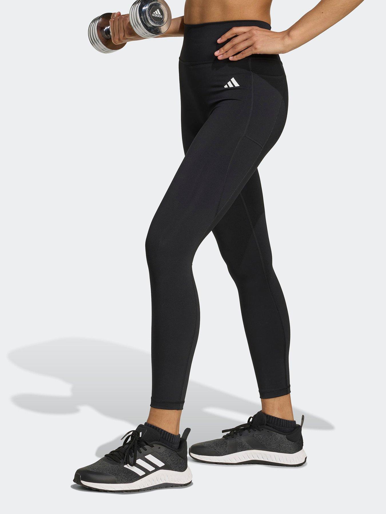 adidas Womens Training Workout Essentials Plus 7/8 Tights - Black