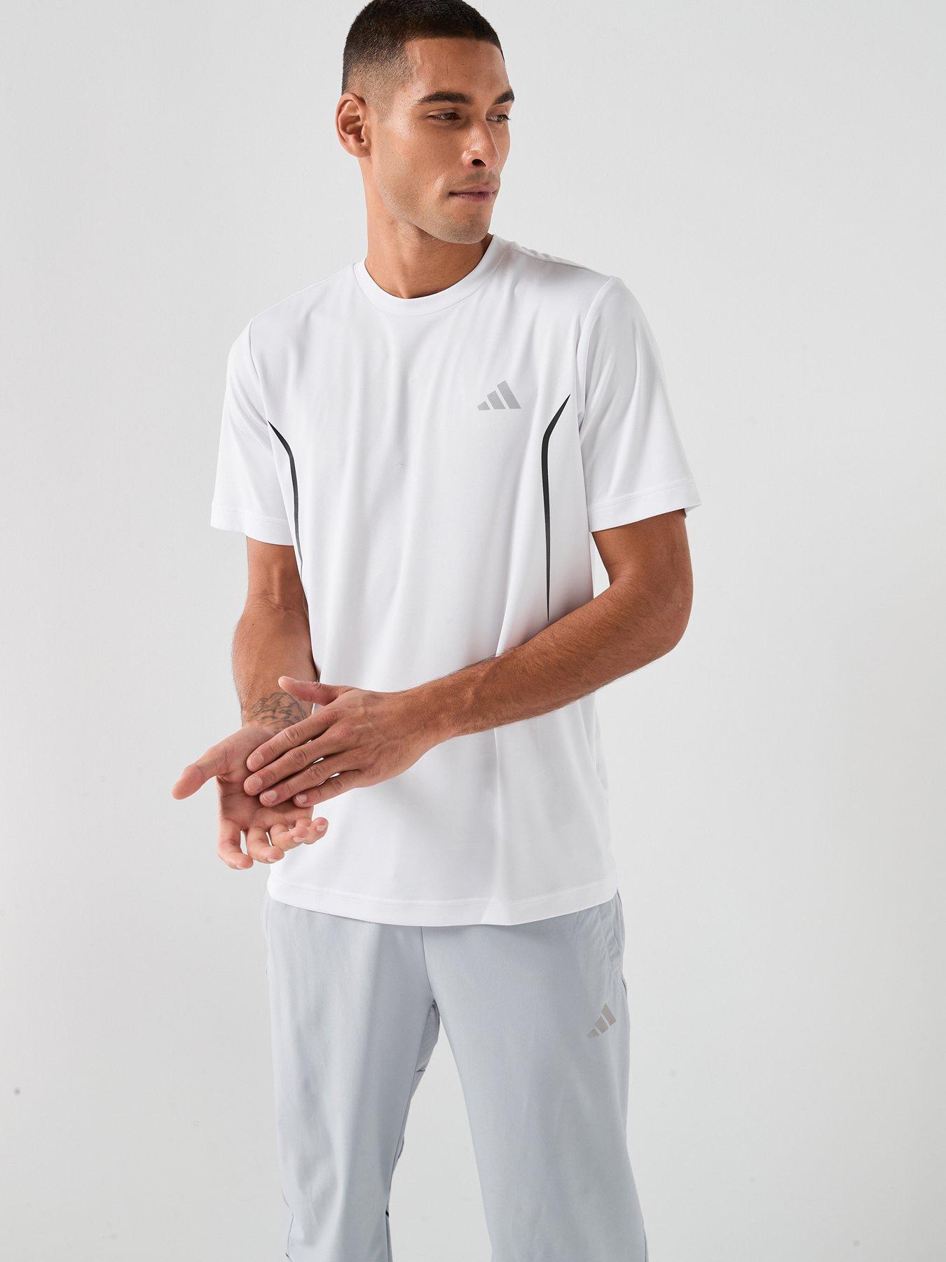 Image 1 of 5 of adidas Mens Training Tech T-Shirt - White