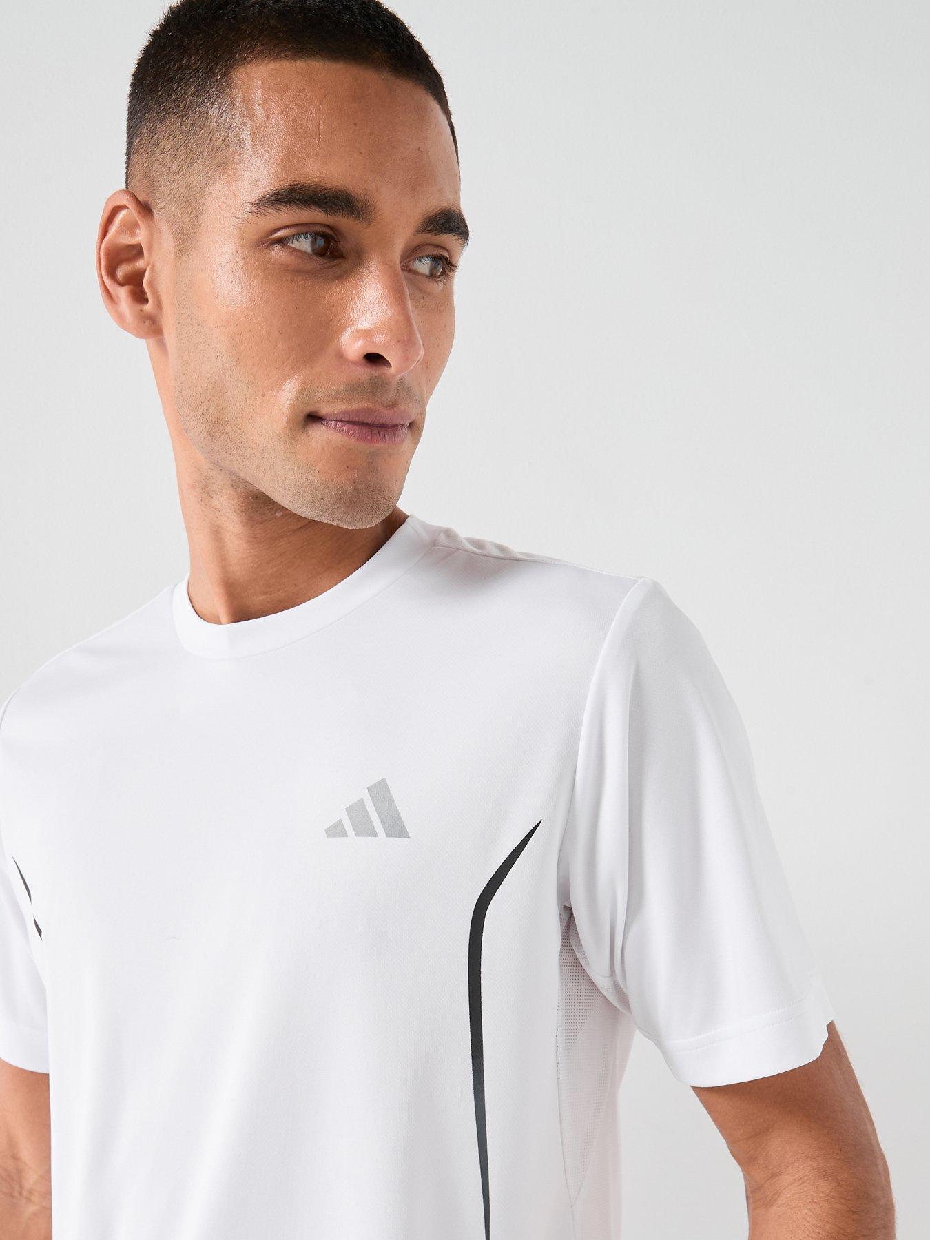 Image 4 of 5 of adidas Mens Training Tech T-Shirt - White
