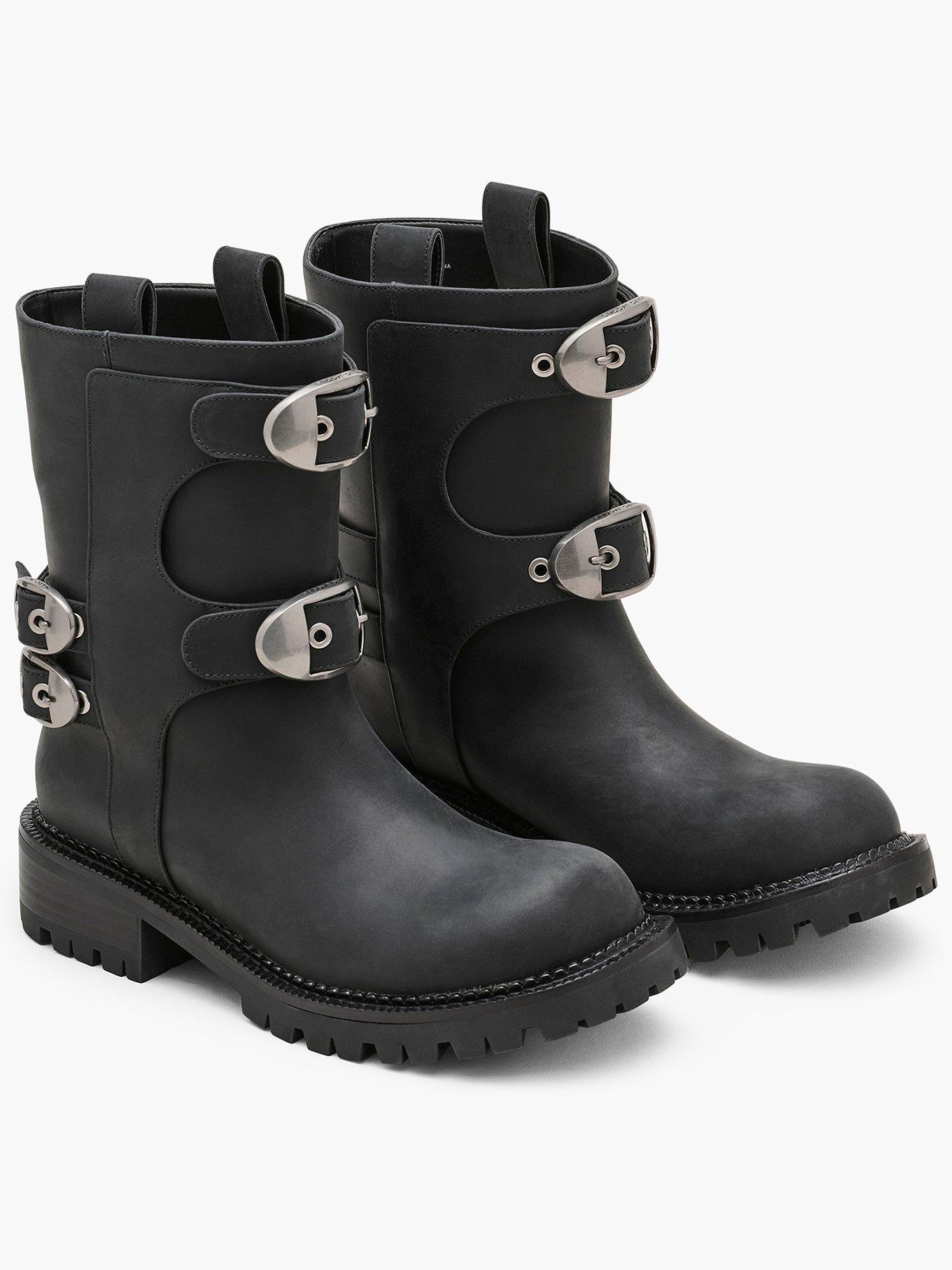 MARC JACOBS The Kiki Moto Ankle Boot - Grey