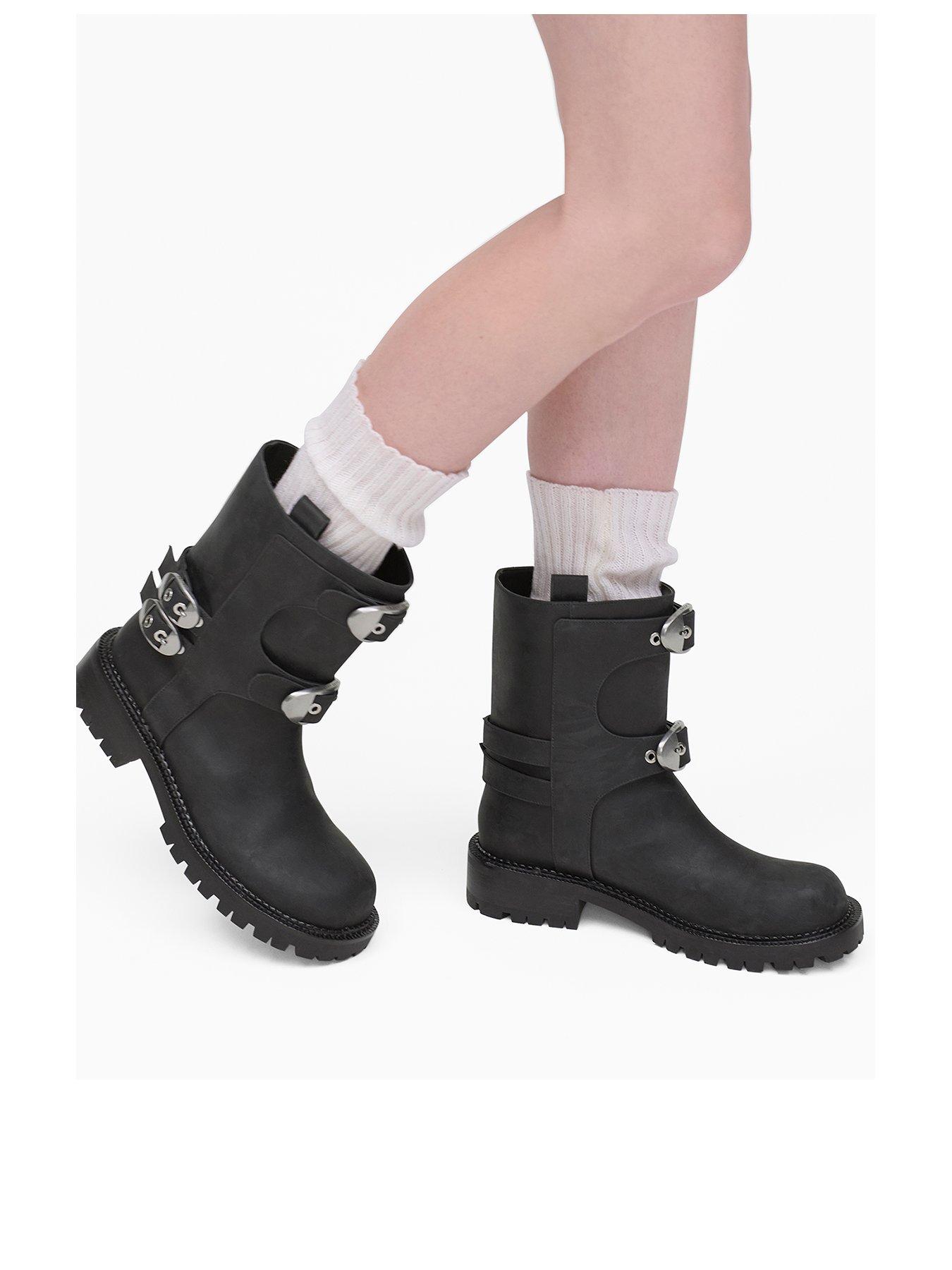 Image 2 of 4 of MARC JACOBS The Kiki Moto Ankle Boot - Grey