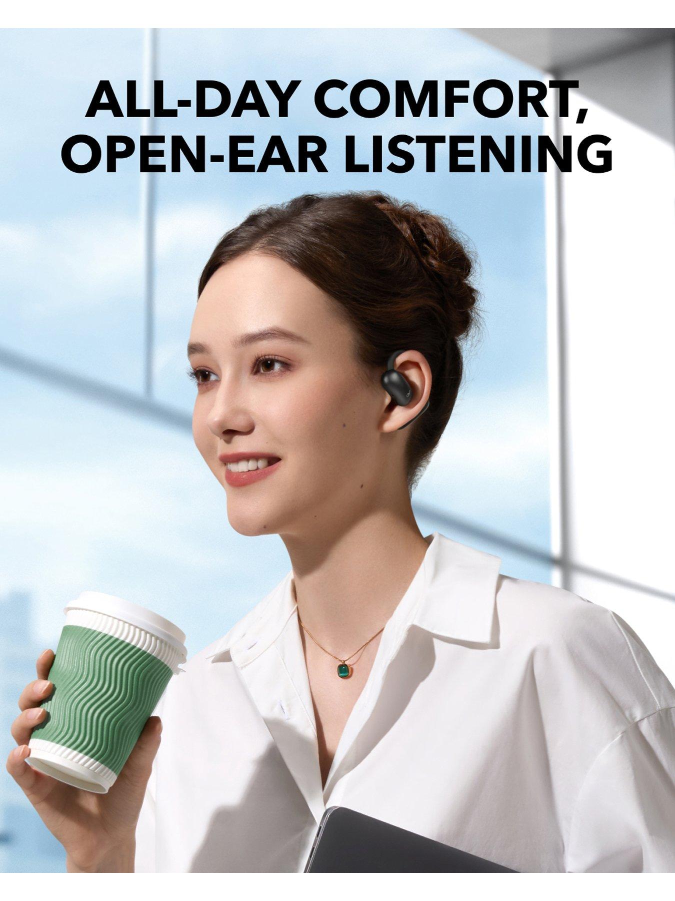 Image 3 of 8 of Soundcore AeroFit 2 Wireless Adjustable Open-Ear Earbuds&nbsp;- Black