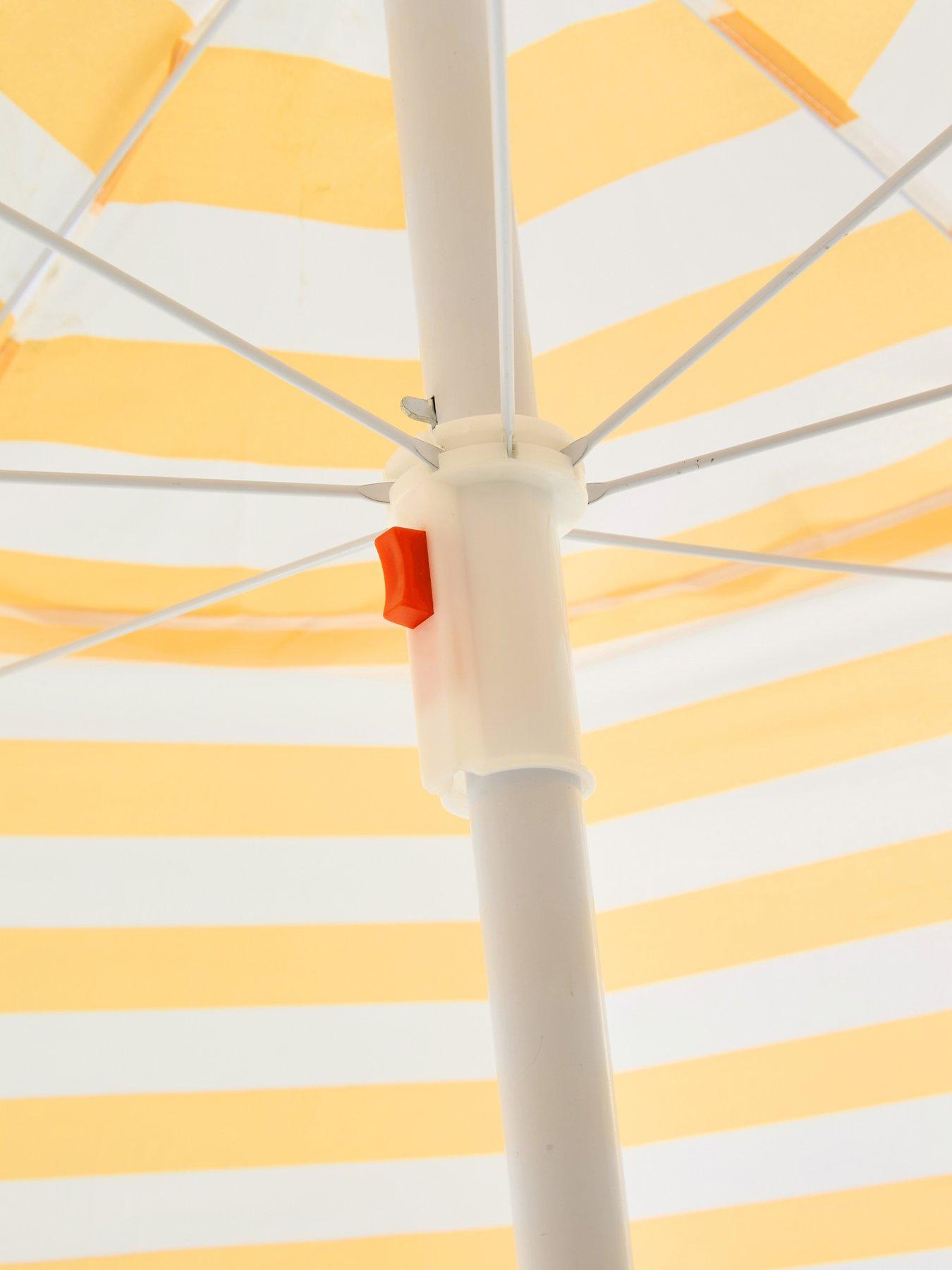 Image 3 of 5 of The Very Collection 2M Push Up Parasol- Yellow Stripe