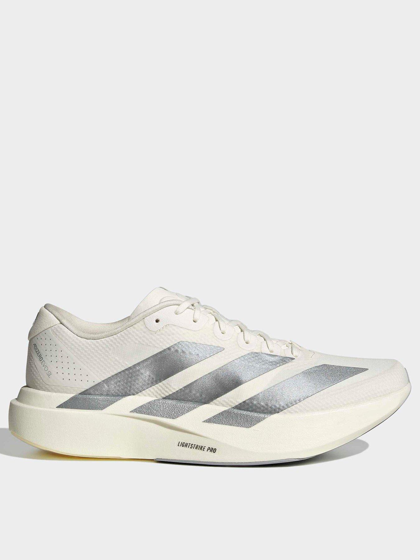 Adidas Mens Running Adizero Evo Sl Woven Trainers - White