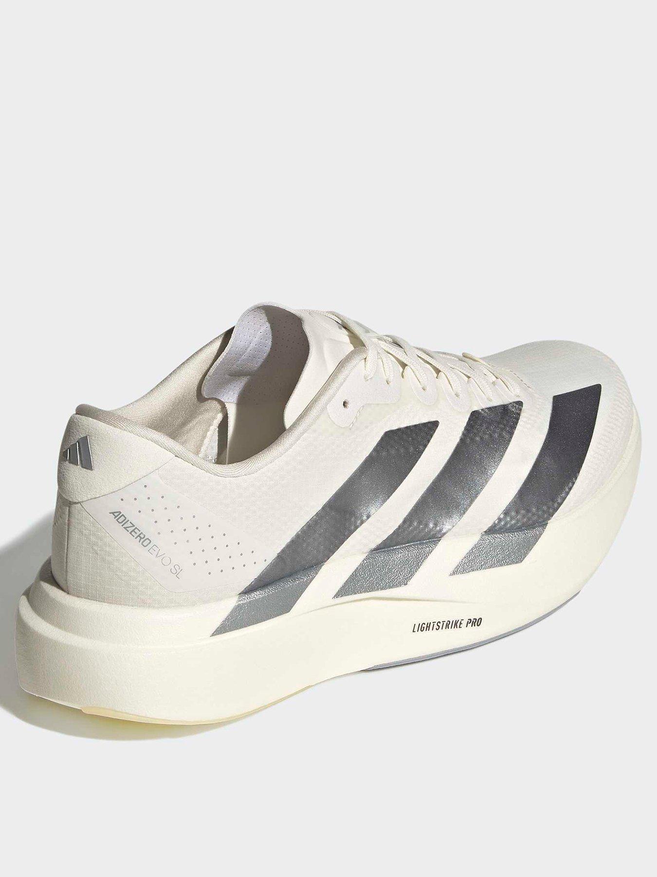 adidas Mens Running Adizero Evo Sl Woven Trainers - White | Very