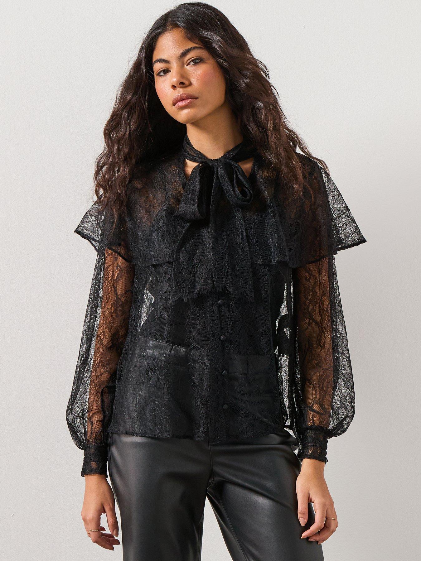 allsaints-athena-lace-shirt-black