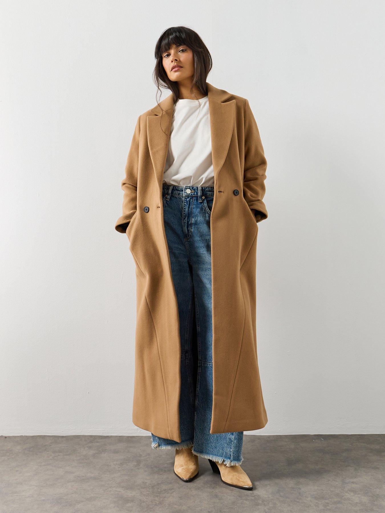 AllSaints Nellie Coat, Brown, Size 10, Women