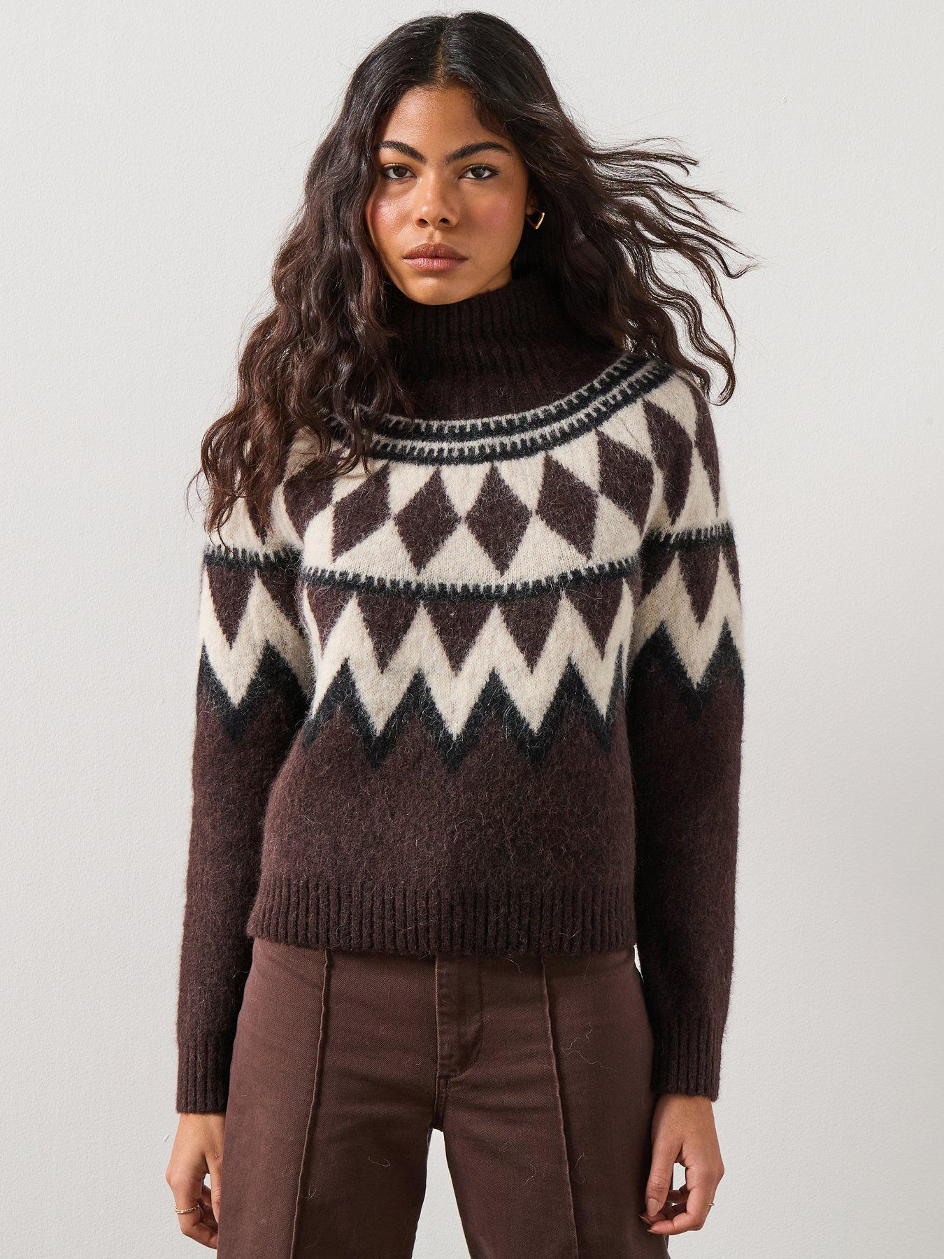 Image 1 of 6 of AllSaints Tara Jumper - Red