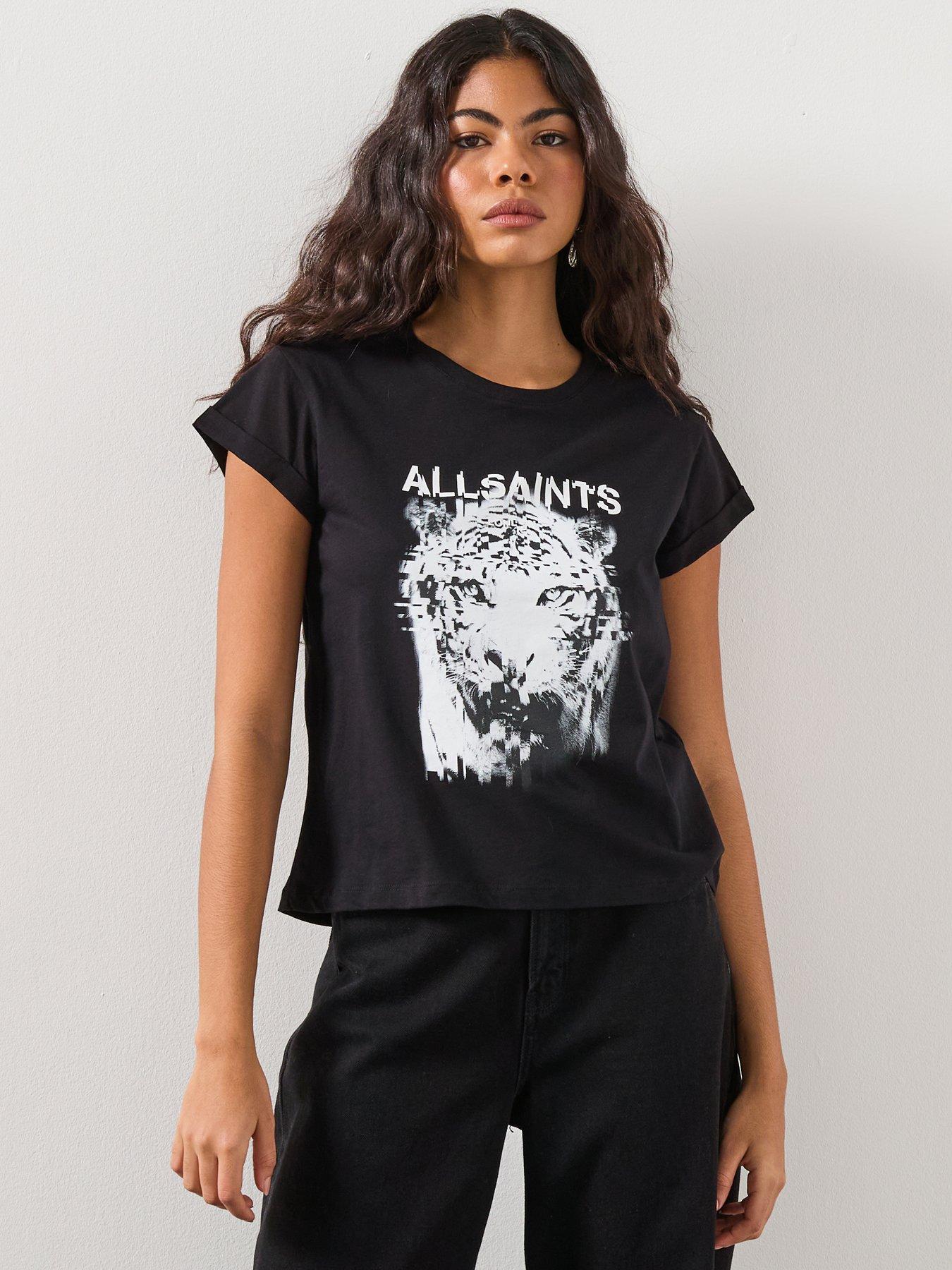 AllSaints Static Anna T-Shirt - Black