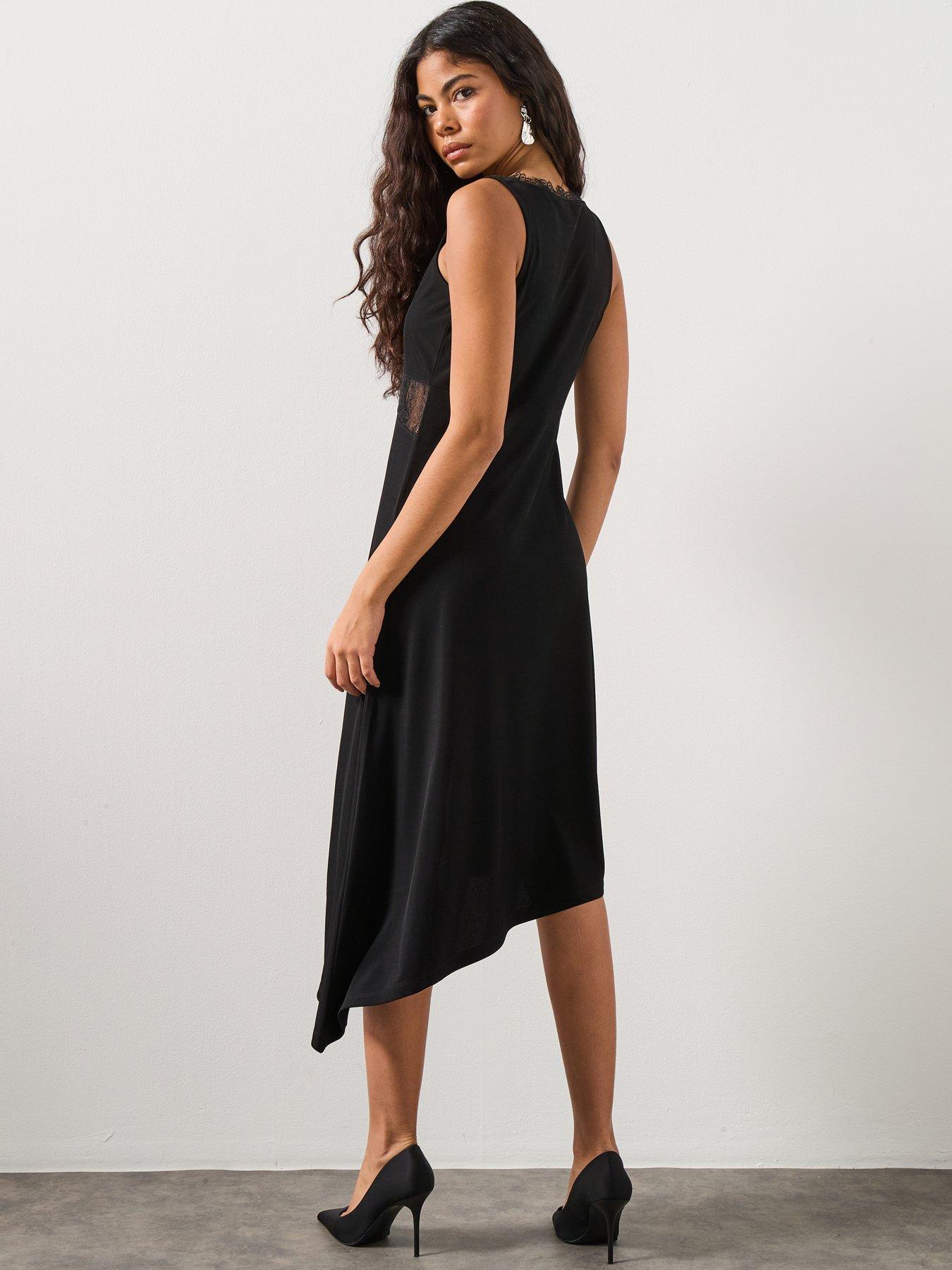 AllSaints Lailey Assymetric Dress - Black | Very