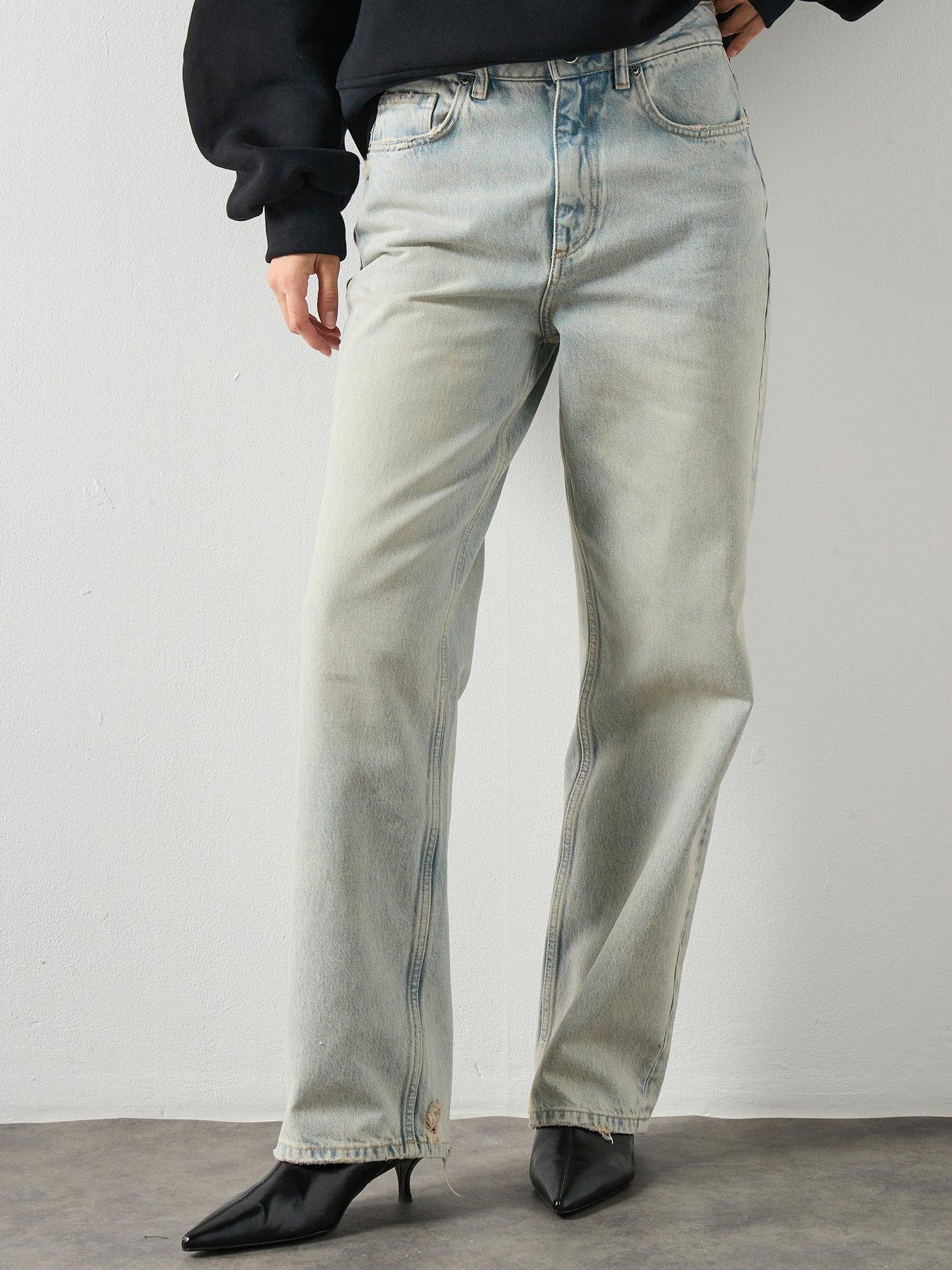 AllSaints Brooklyn Straight Leg Jeans - Blue