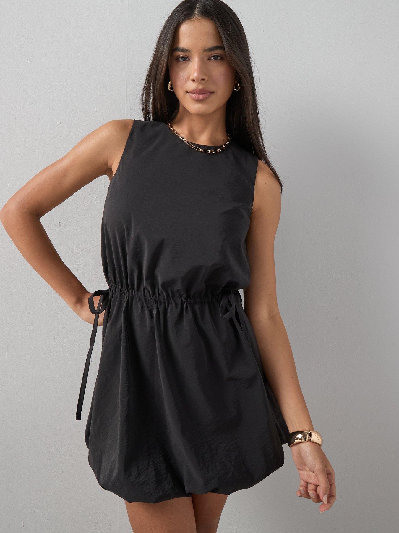 The Very Collection Puffball Hem Cinched Waist Mini Dress