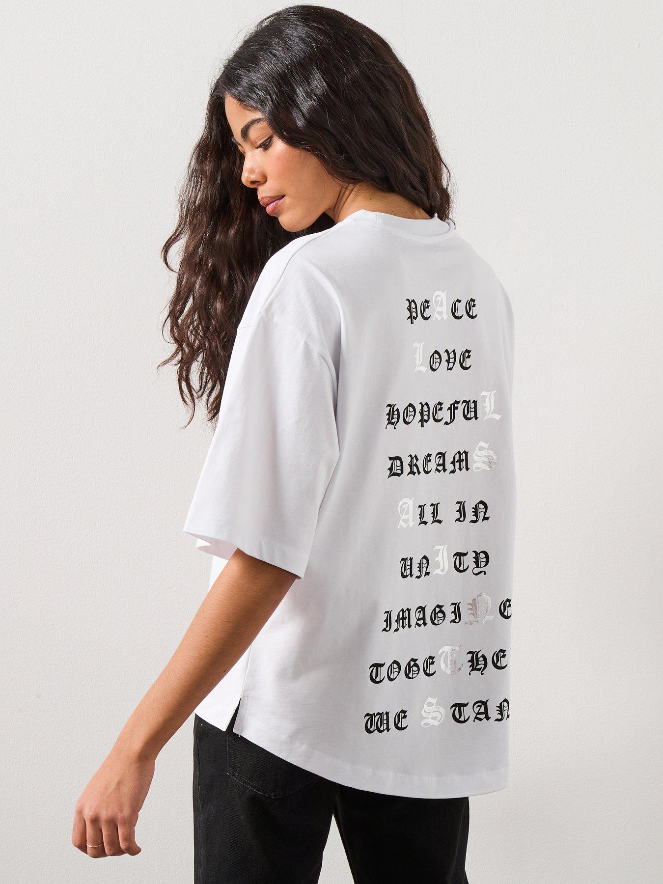 Image 1 of 6 of AllSaints Vision Amelie Tee - White