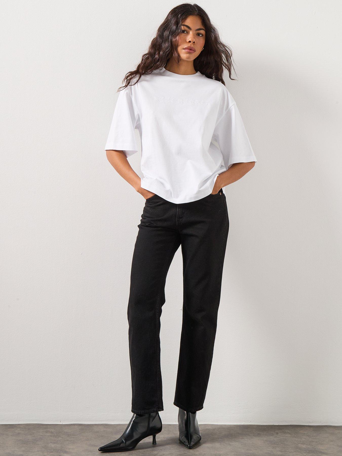 Image 3 of 6 of AllSaints Vision Amelie Tee - White