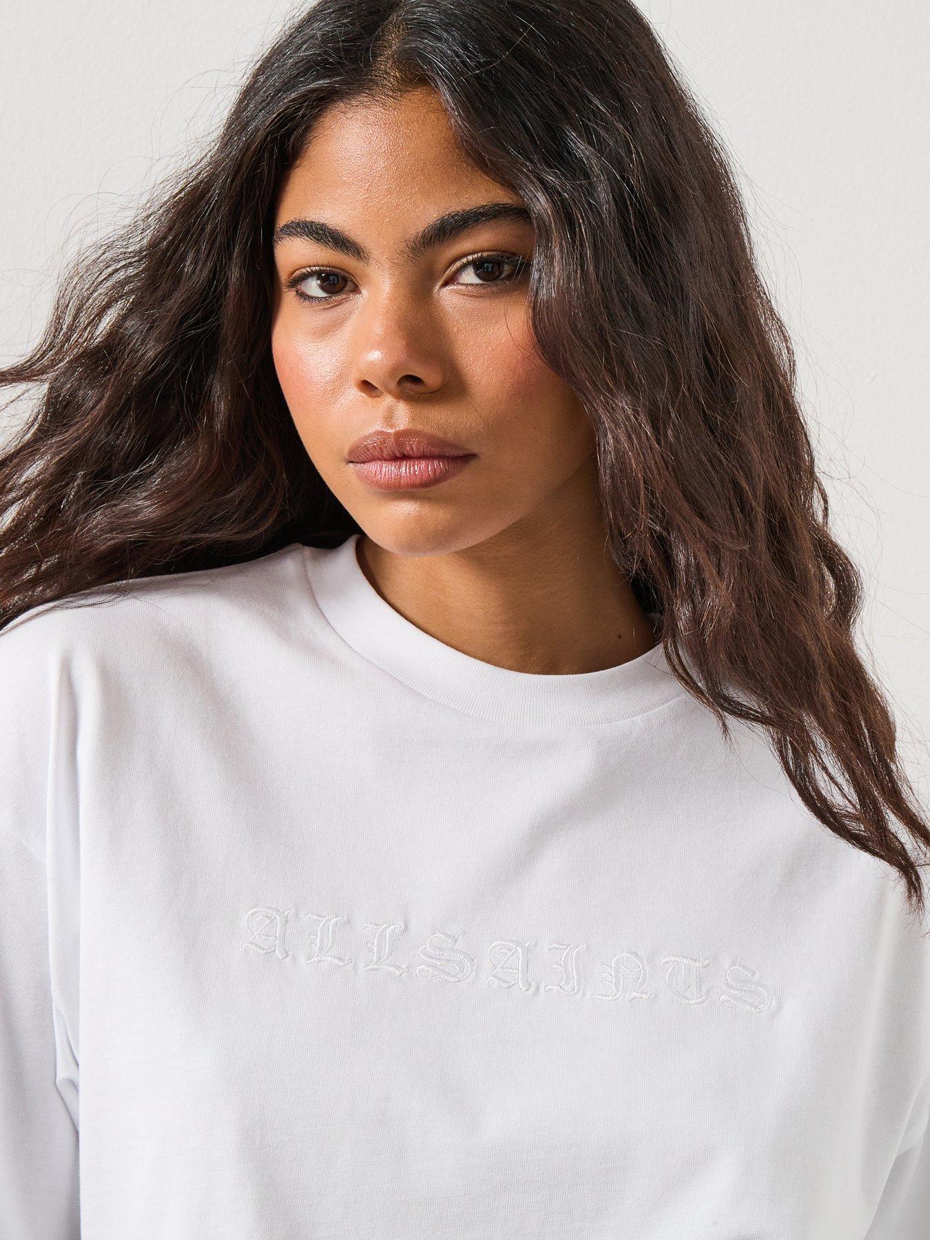 Image 5 of 6 of AllSaints Vision Amelie Tee - White
