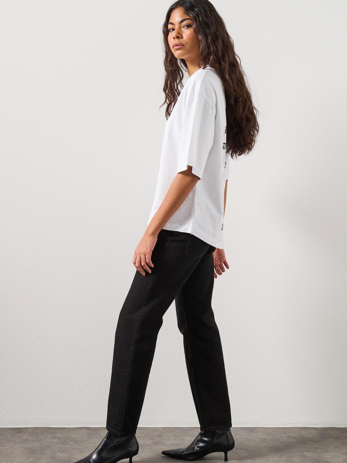 Image 6 of 6 of AllSaints Vision Amelie Tee - White
