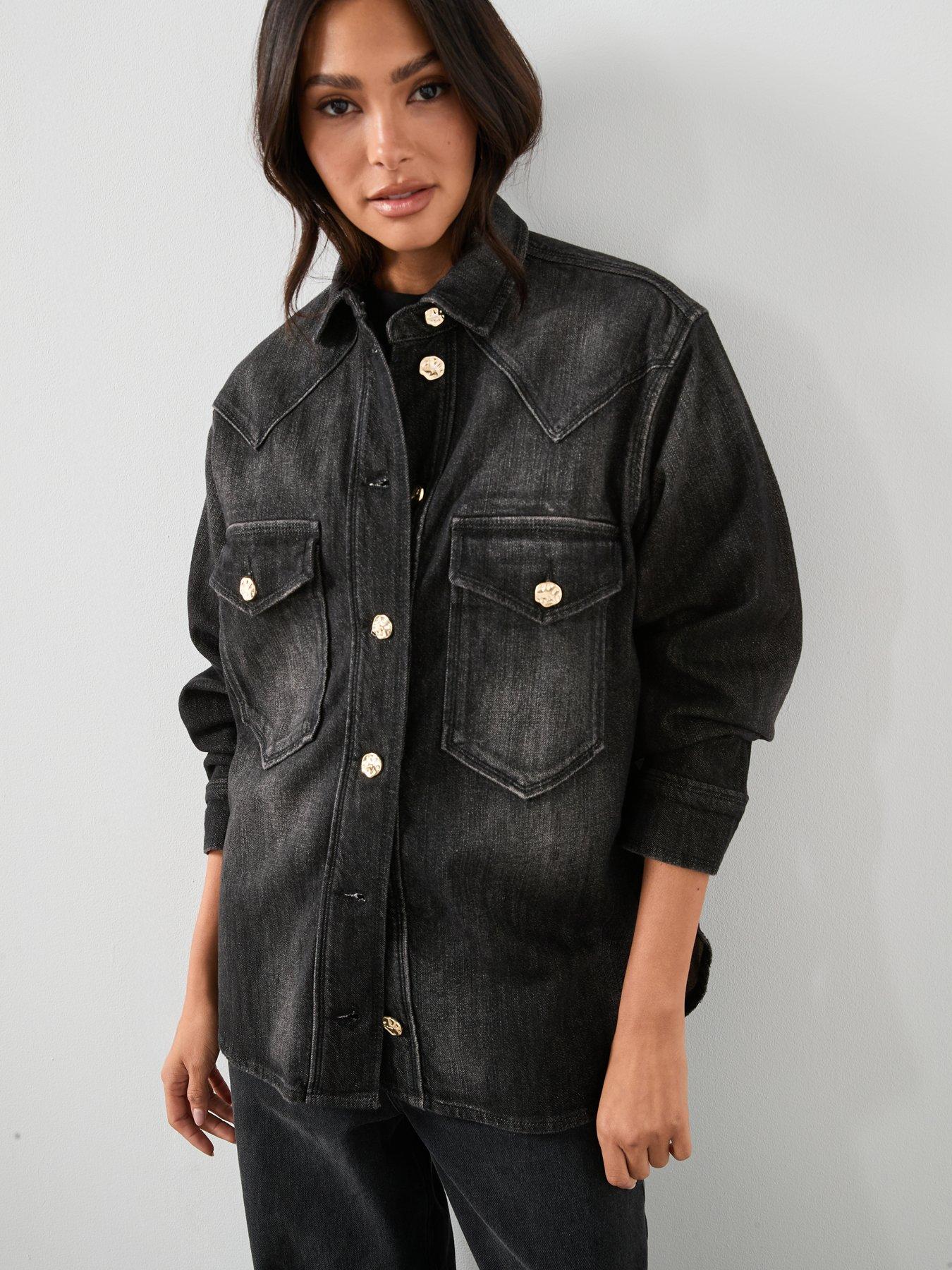 AllSaints Bryn Denim Shirt - Black