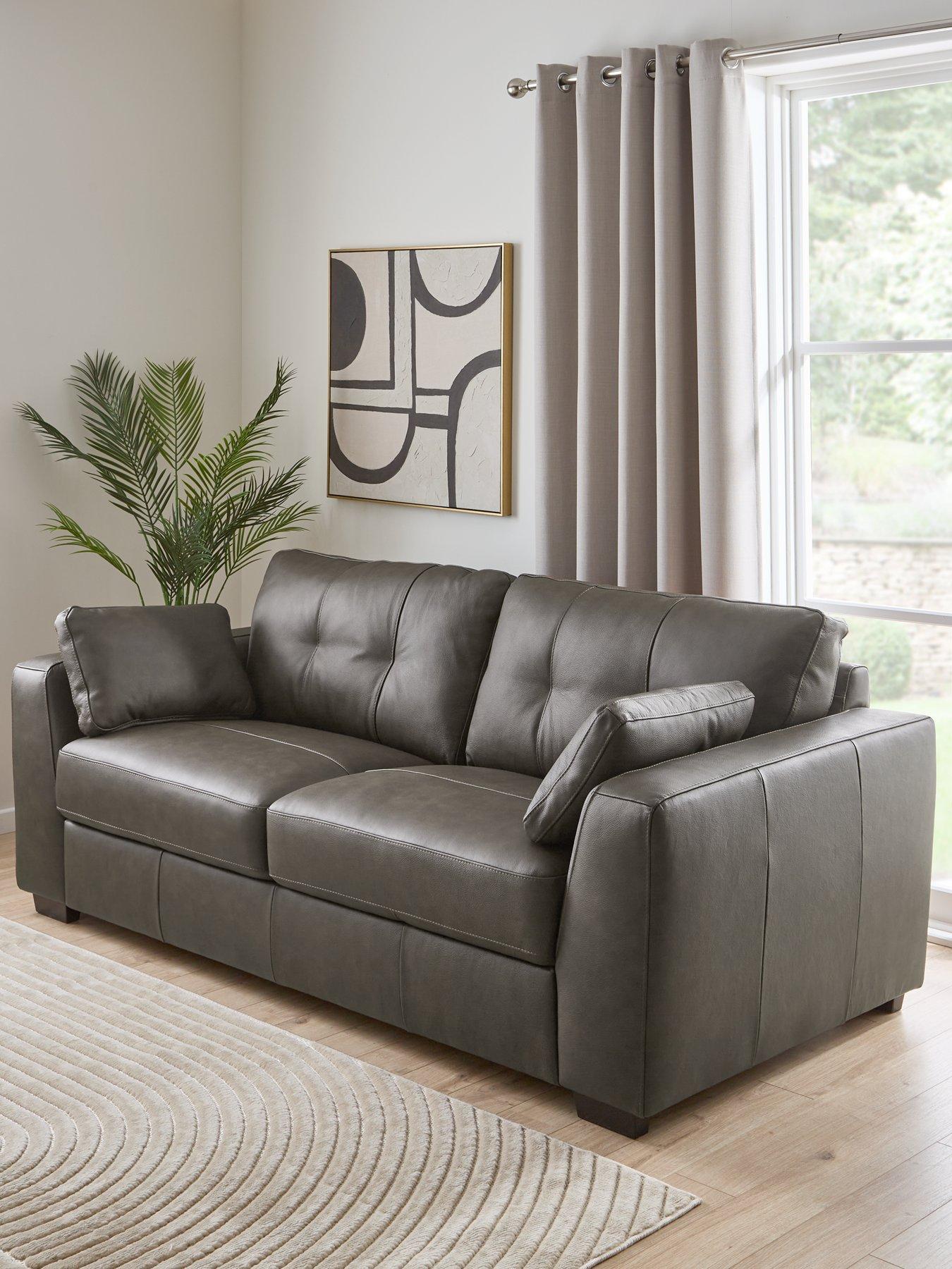 The Very Collection: Arden Italian Leather 2 Seater Sofa - FSC&reg; Certified