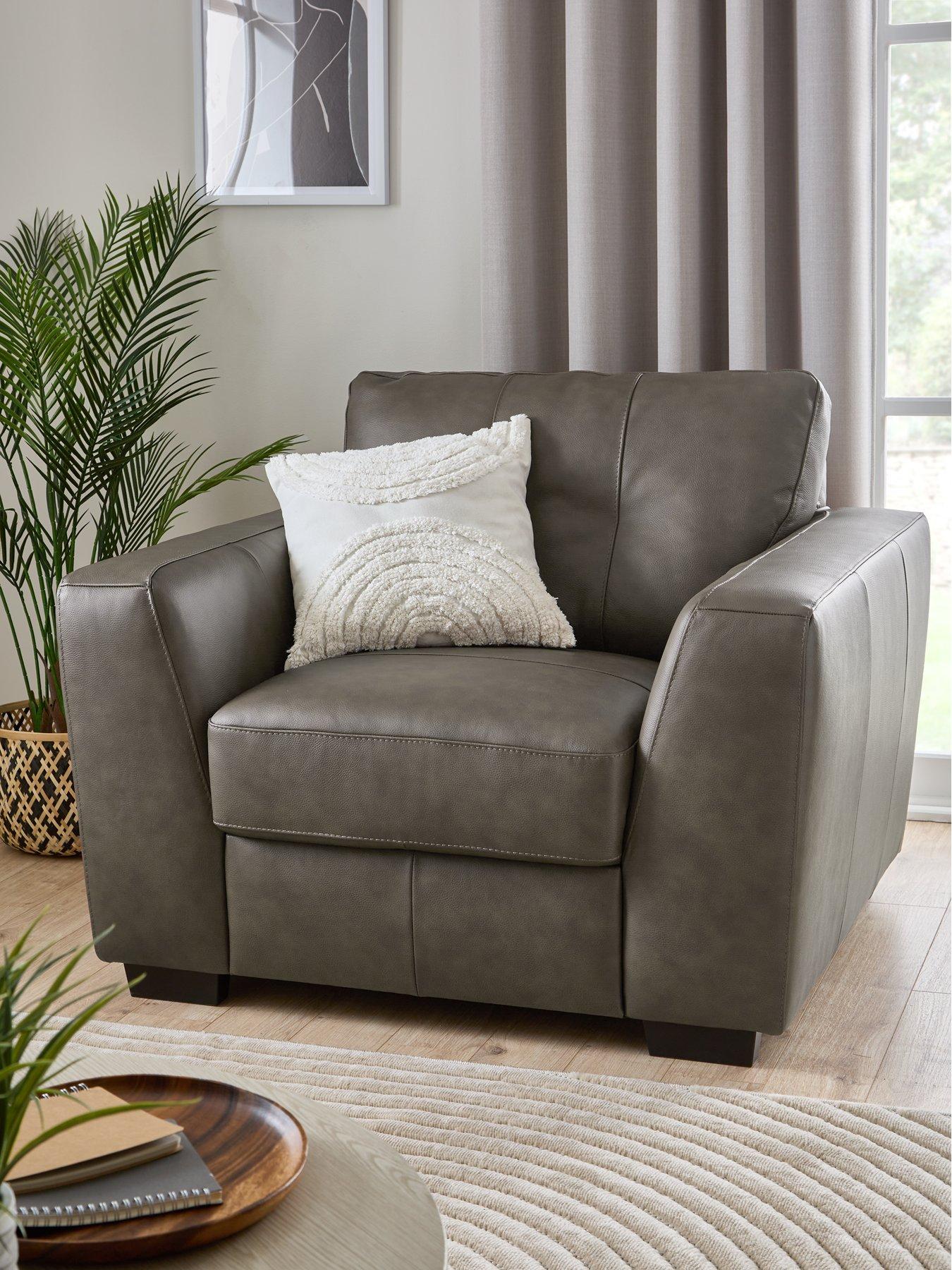 The Very Collection: Arden Italian Leather Armchair - FSC&reg; Certified