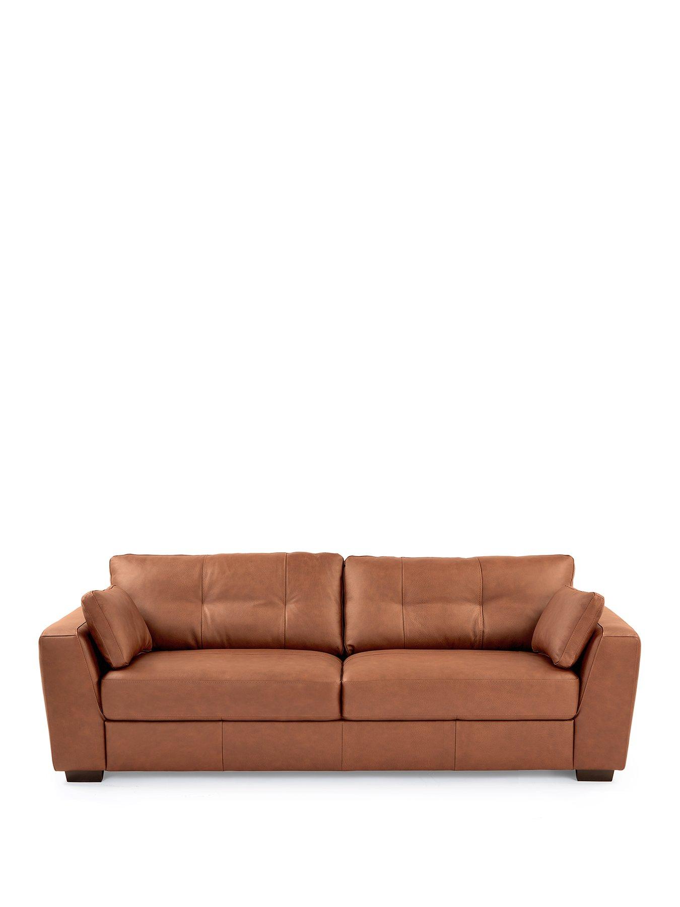 Image 2 of 6 of The Very Collection Arden Italian Leather 4 Seater Sofa - FSC&reg; Certified