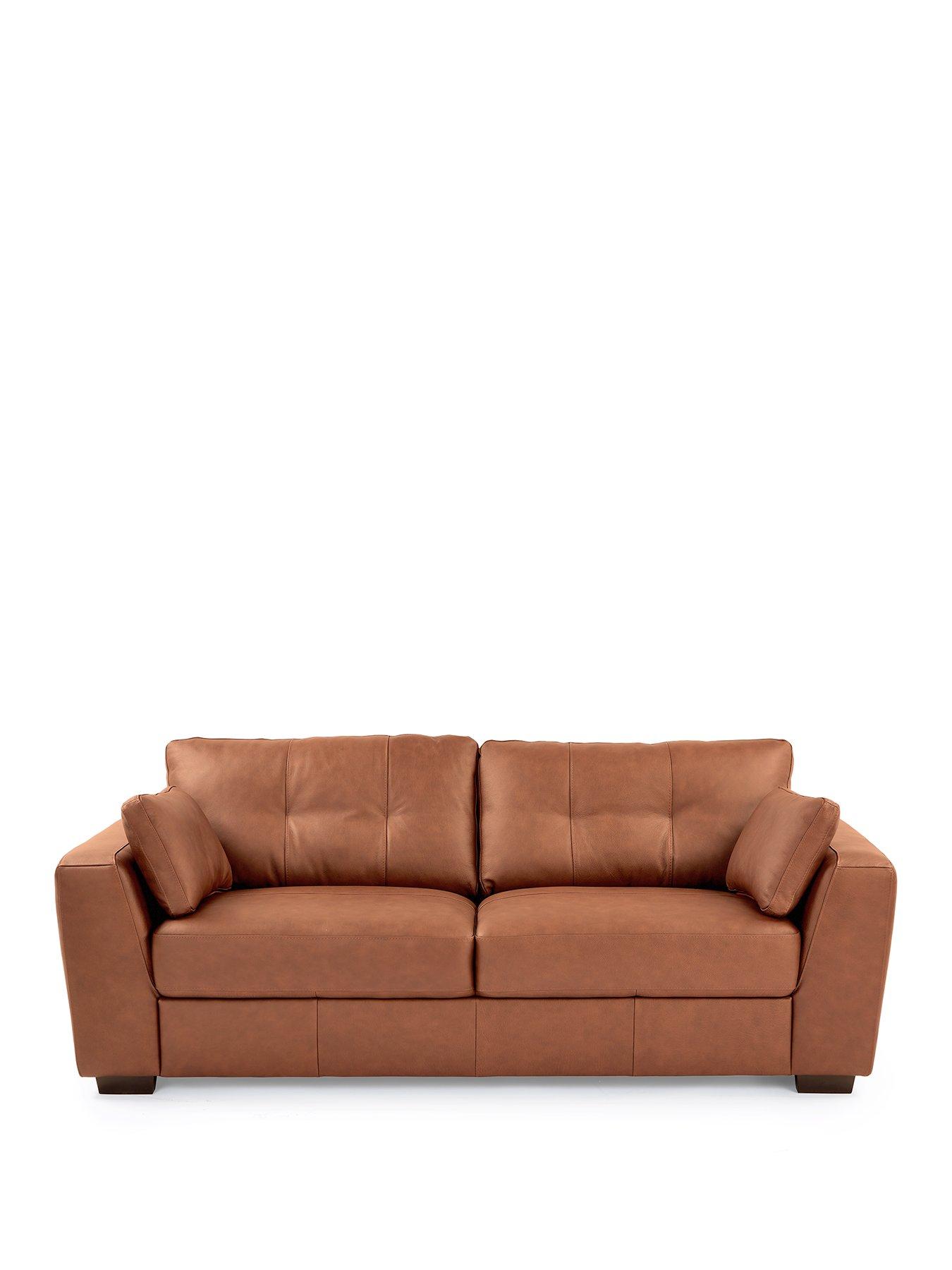 Image 2 of 6 of The Very Collection Arden Italian Leather 3 Seater Sofa