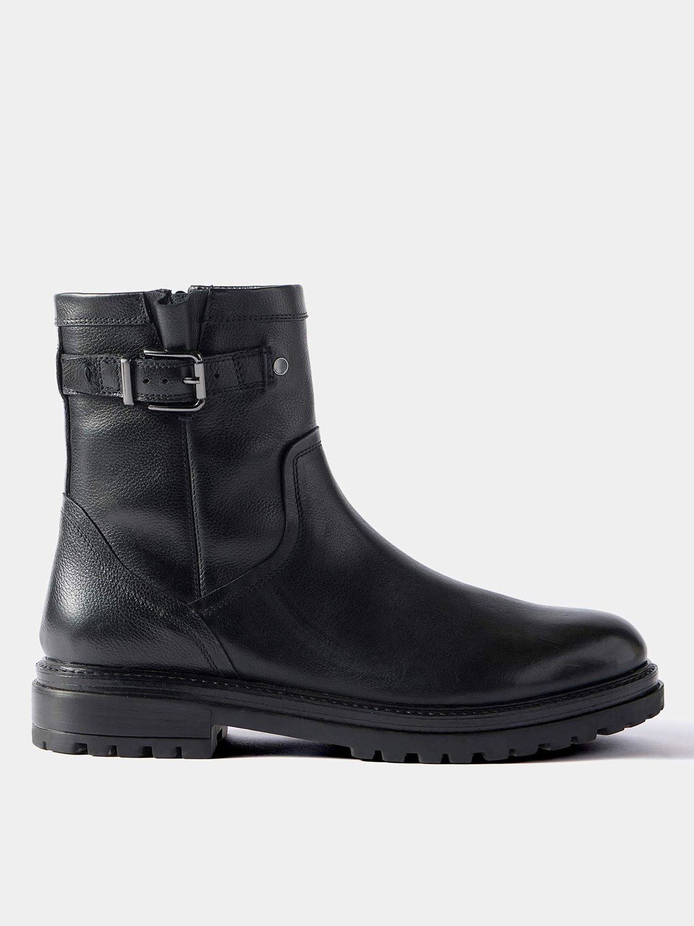 Mint Velvet Gia Biker Boot - Black