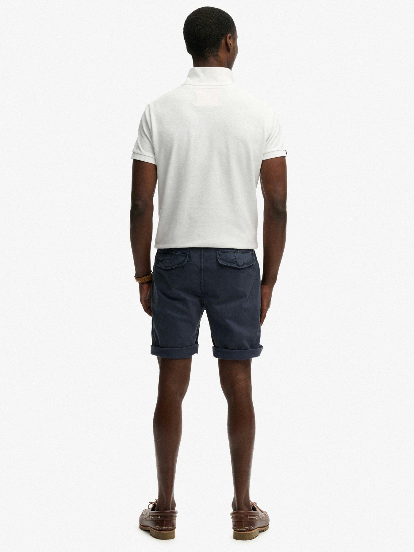 Image 4 of 7 of Superdry Utility Chino Shorts - Navy