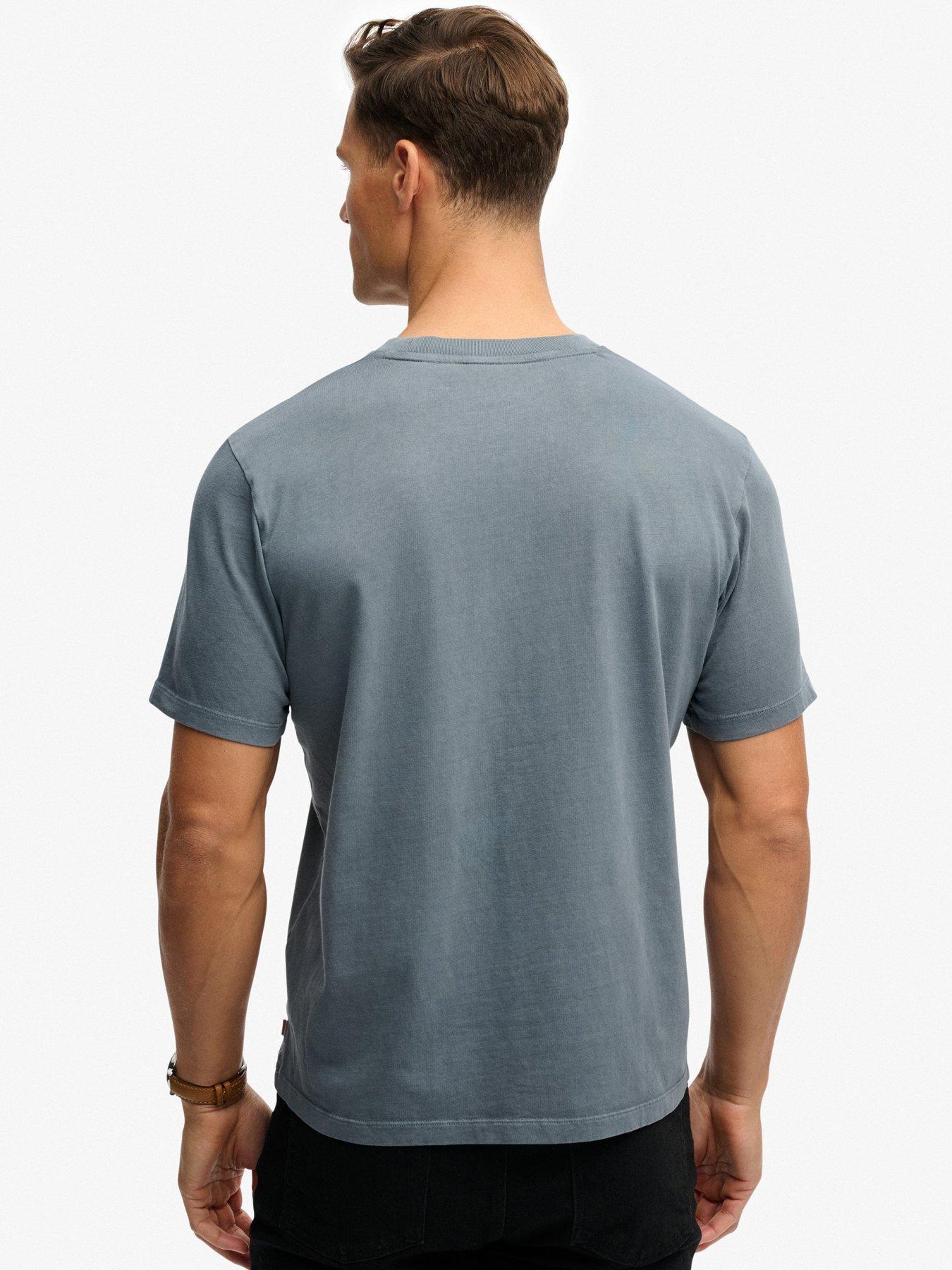 Image 2 of 5 of Superdry Micro Logo Relaxed T-Shirt - Grey