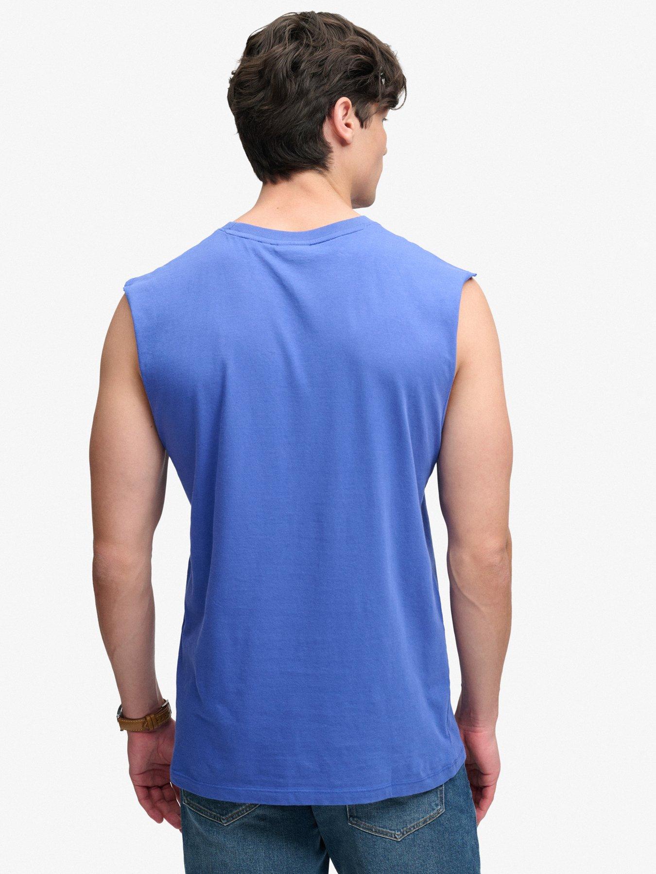 Image 2 of 5 of Superdry Essential Logo Vest - Blue