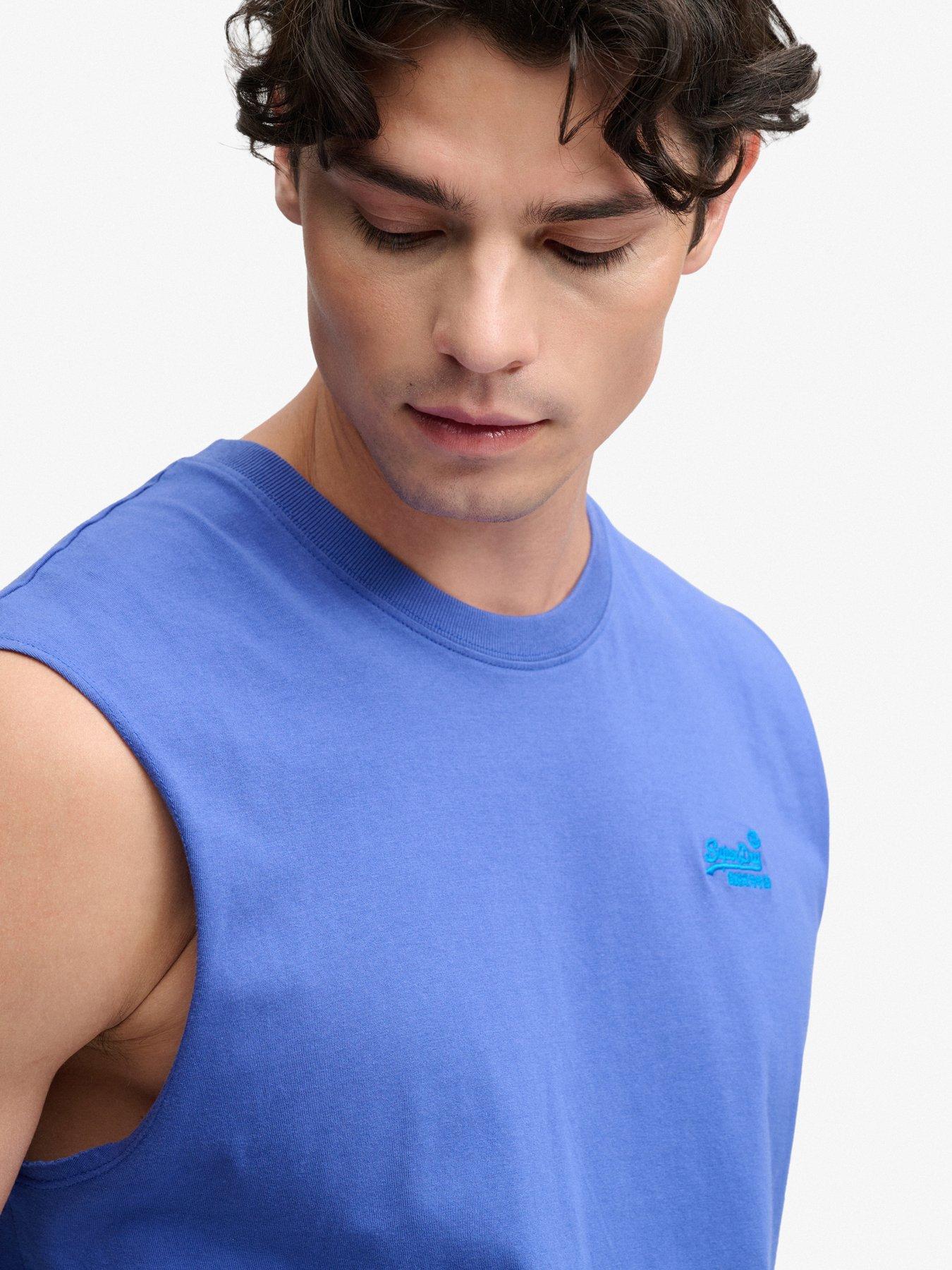 Image 5 of 5 of Superdry Essential Logo Vest - Blue