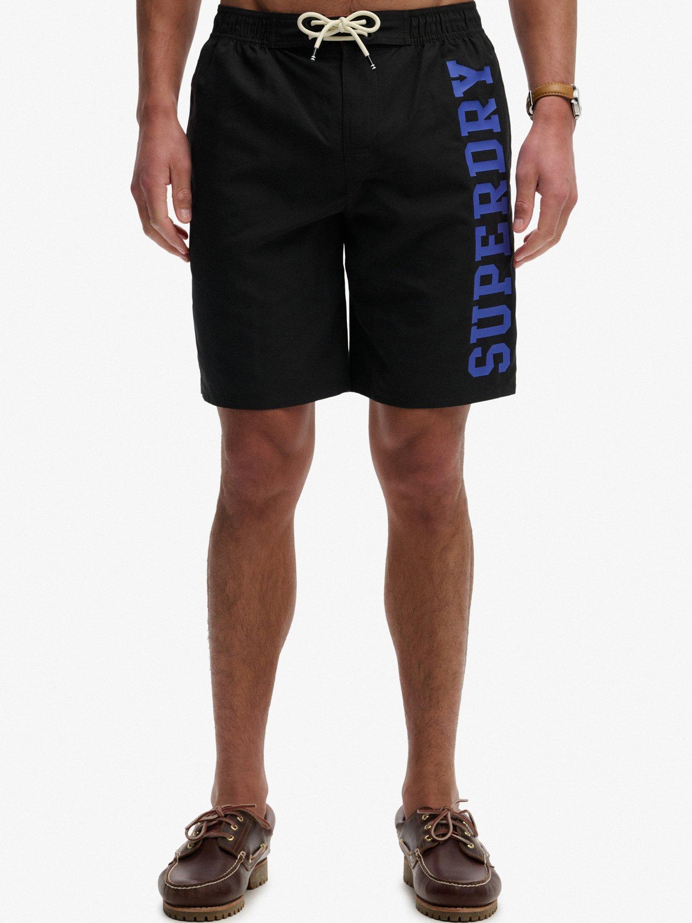 Superdry Logo 19" Board Shorts - Black