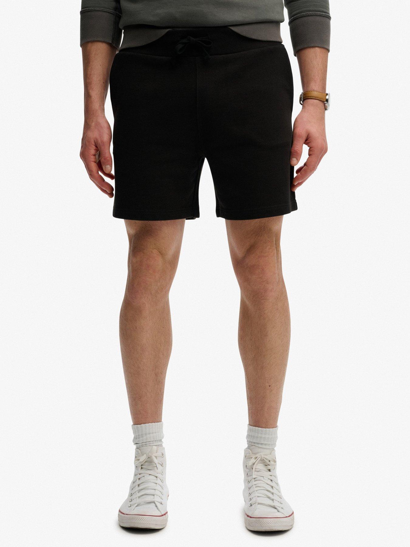 Image 1 of 6 of Superdry Essential Logo Classic Sweat Shorts - Black