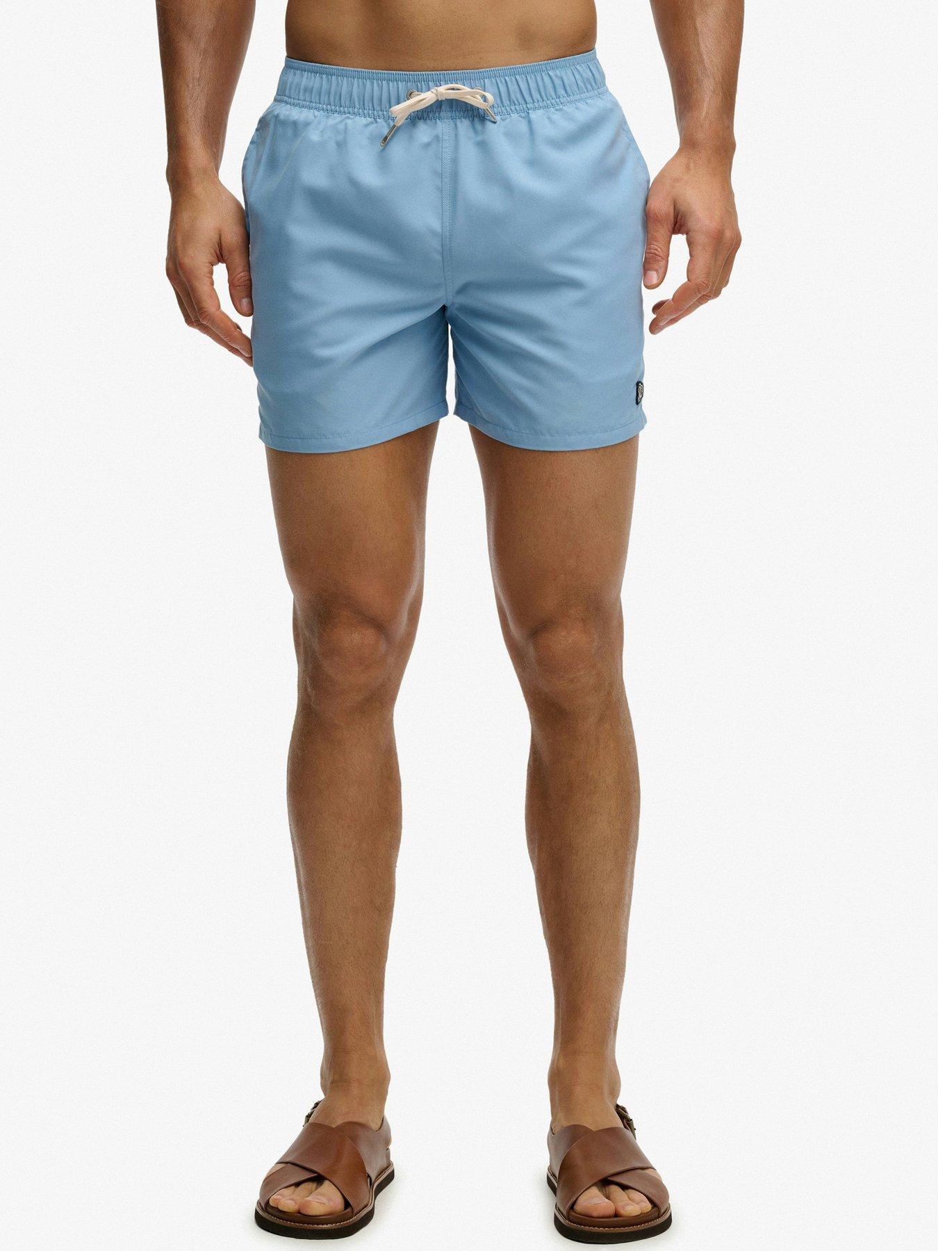 Superdry Men's Blue Logo Embroidered Swim Shorts 15 - Image 3