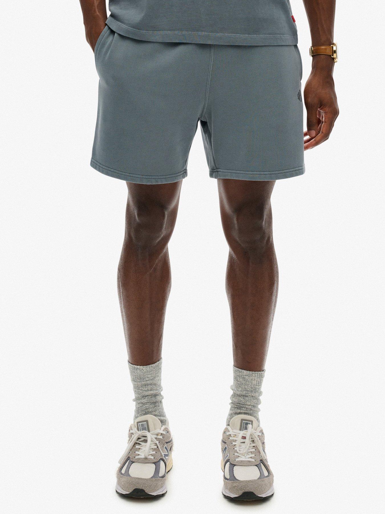 Superdry Micro Logo Sweat Shorts - Blue