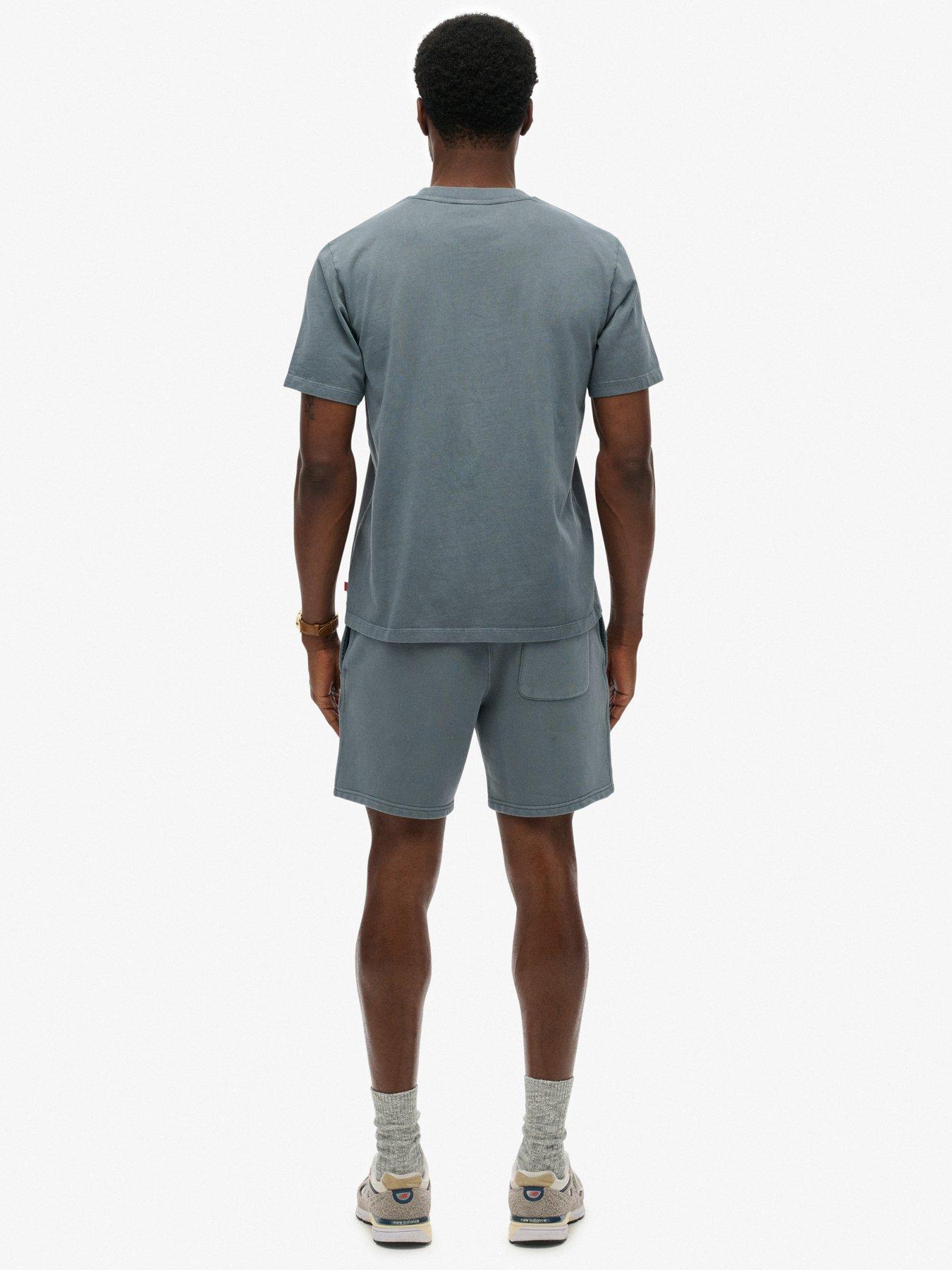 Image 4 of 6 of Superdry Superdry Micro Logo Sweat Shorts - Purple
