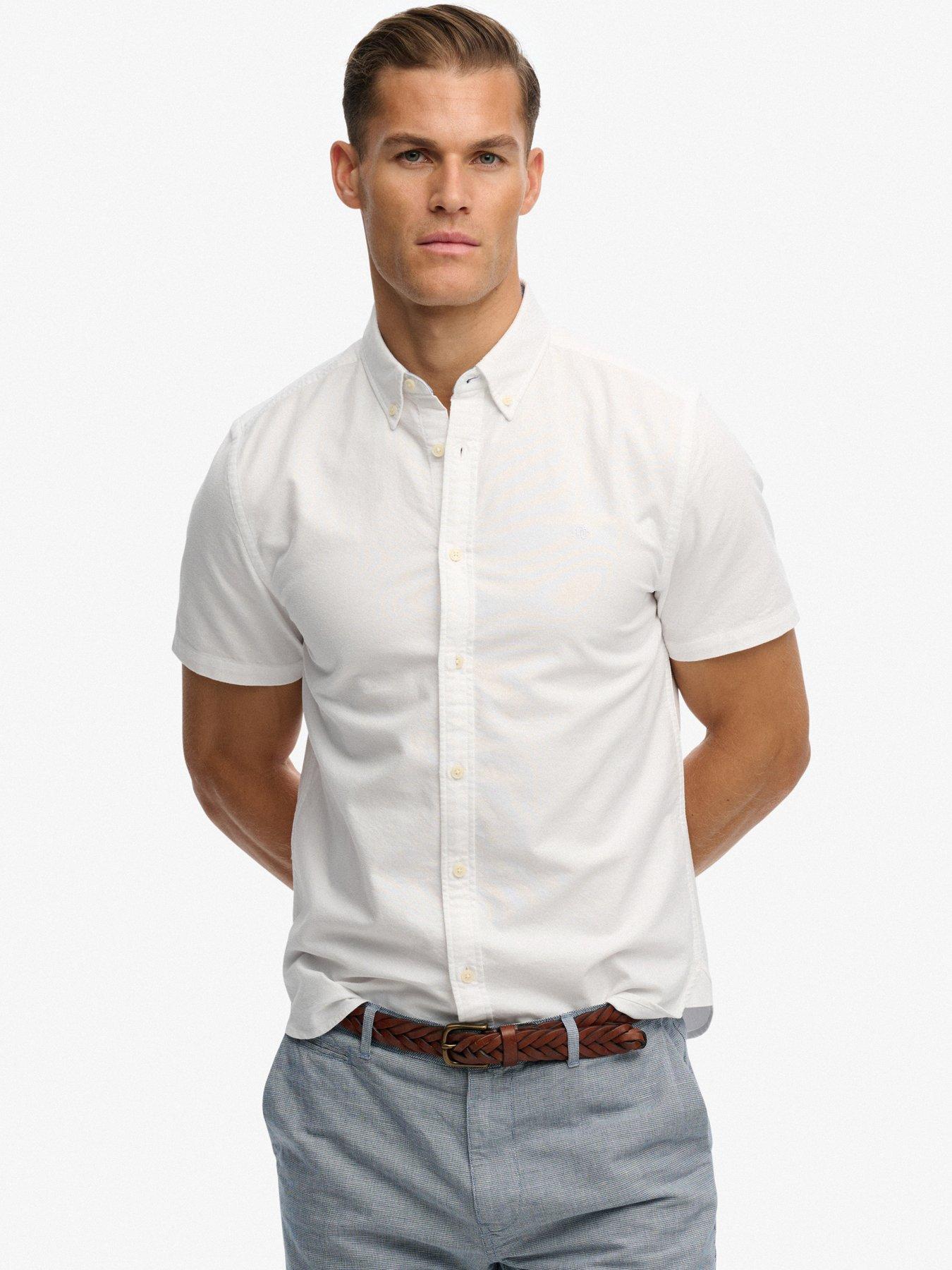 Superdry Preppy Oxford Short Sleeve Shirt - White