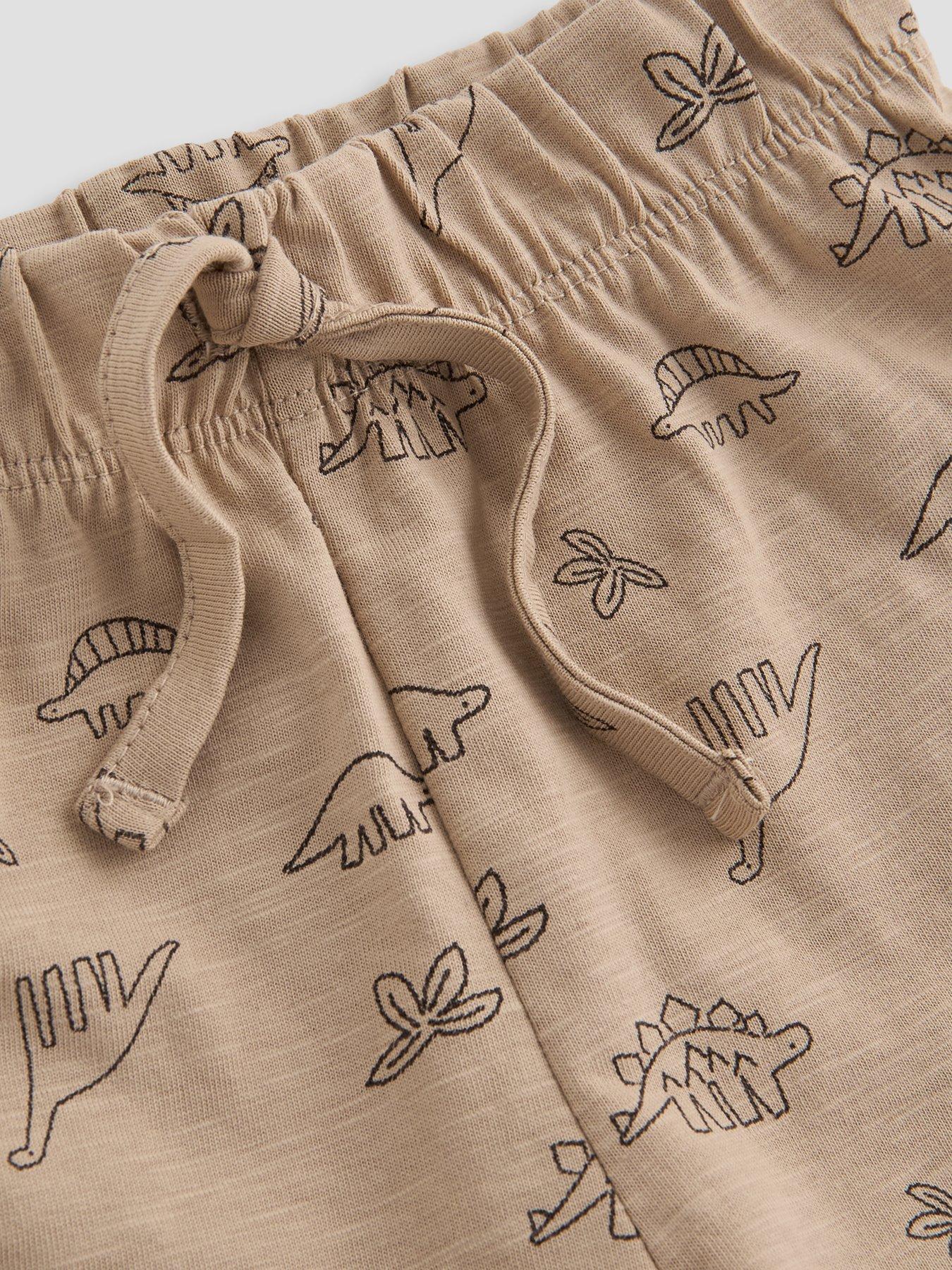 Image 4 of 5 of The Very Collection Baby Boy All Over Print Dino T-shirt Set - Brown