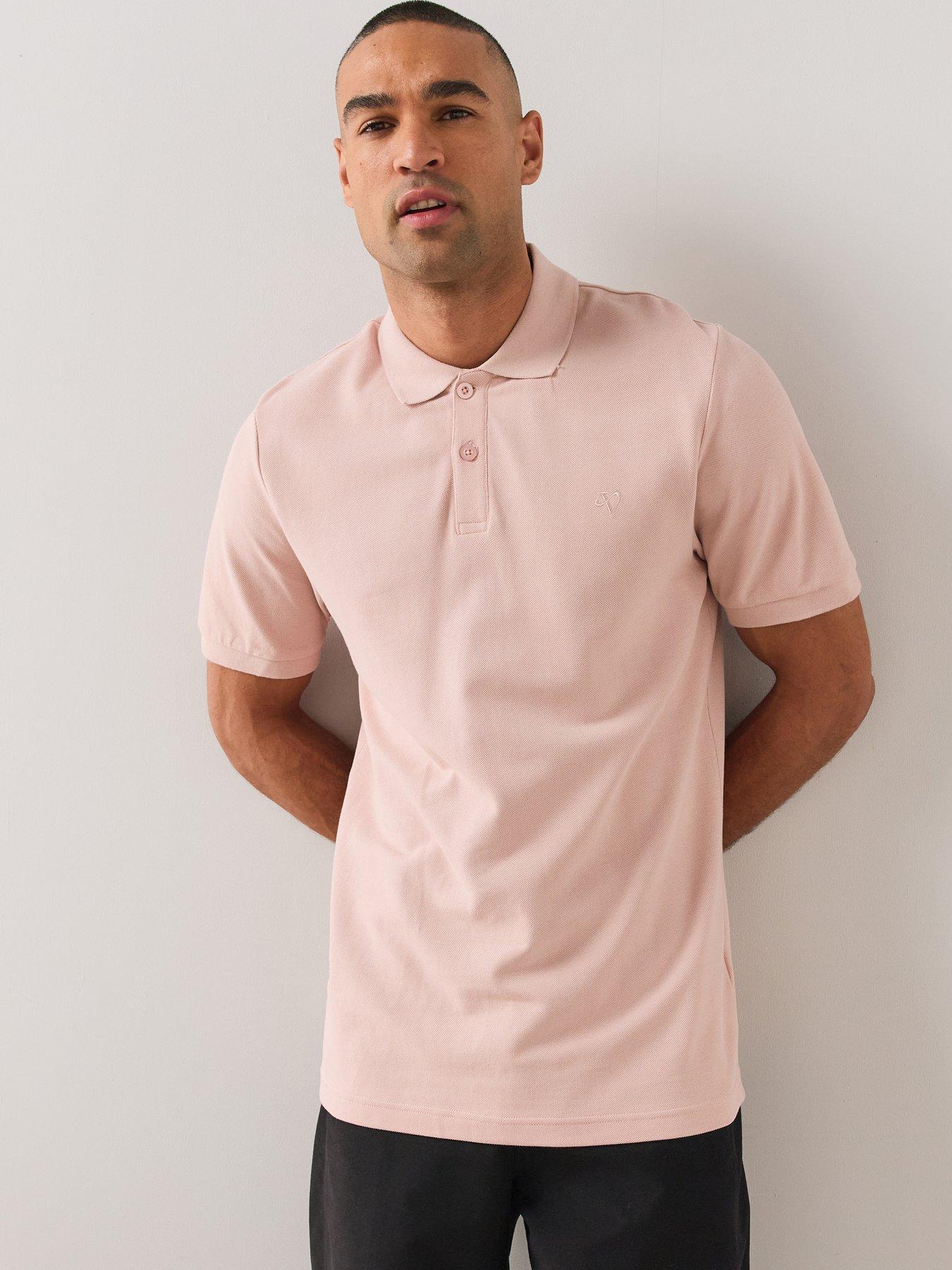 The Very Collection Pure Cotton Pique Polo Shirt - Pink