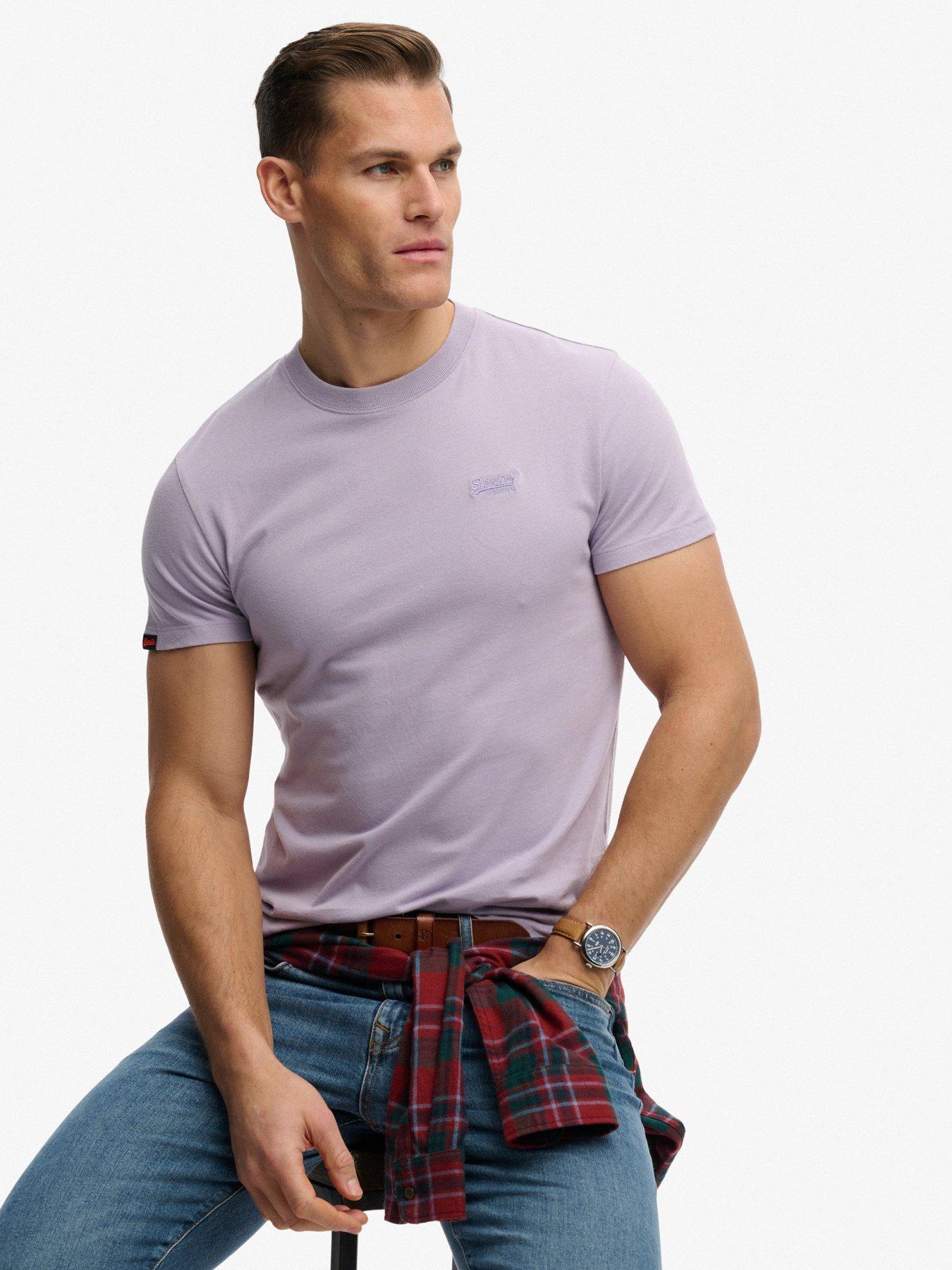 Superdry Cotton Essential Logo T-Shirt - Lilac