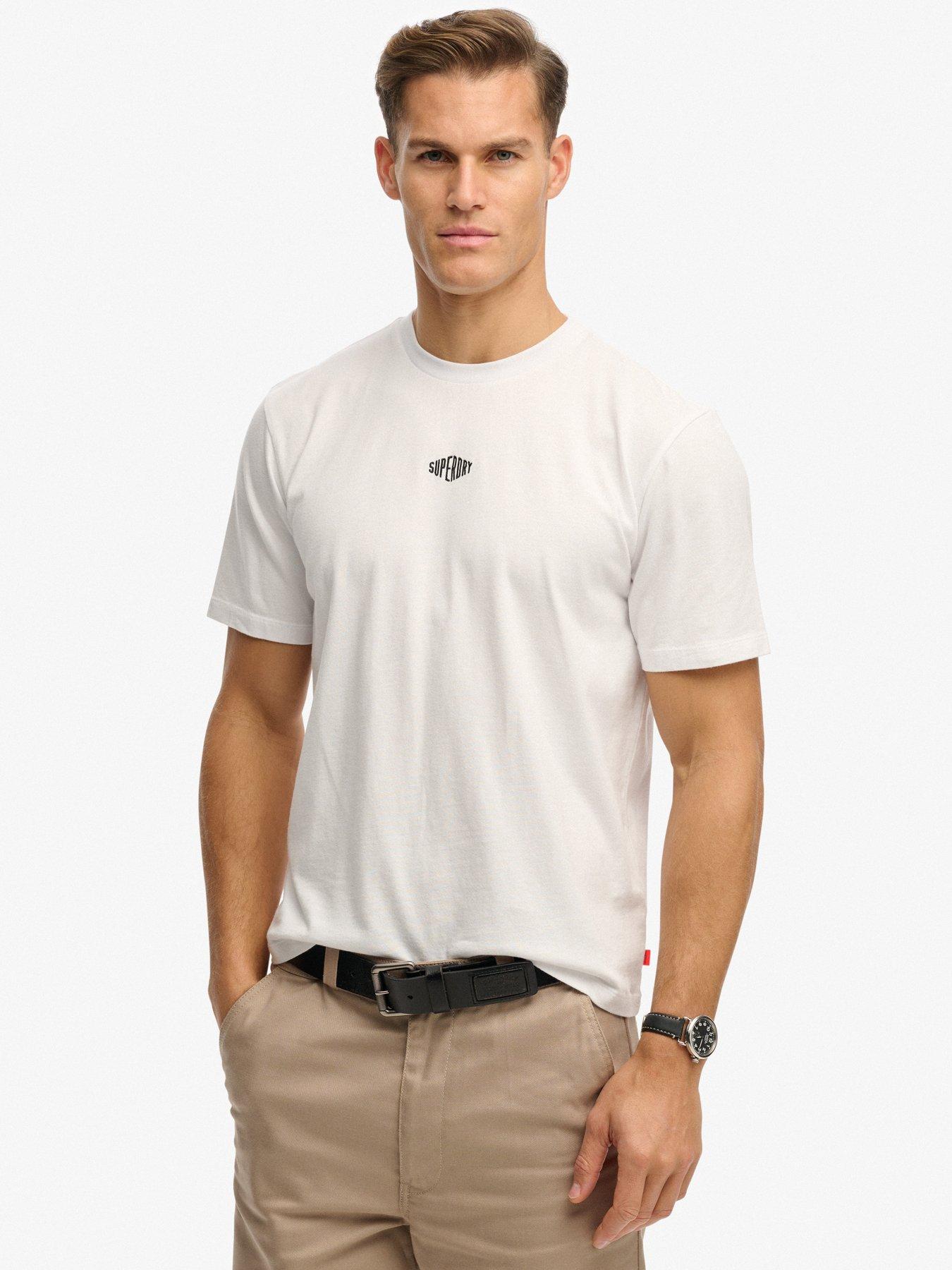 Superdry Micro Logo Relaxed T-Shirt - White