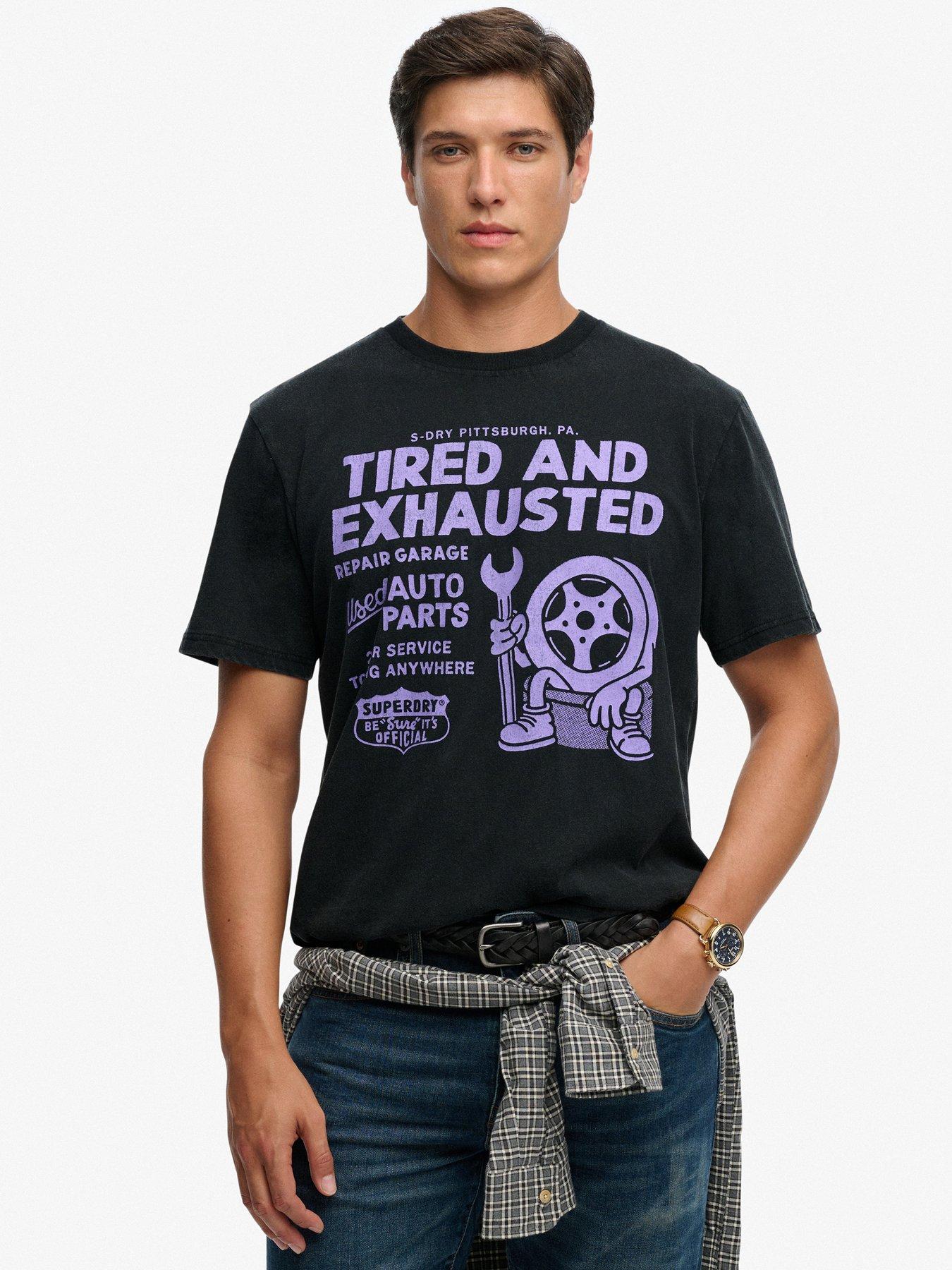 Image 1 of 5 of Superdry Local Business Graphic Loose Fit T-Shirt - Black
