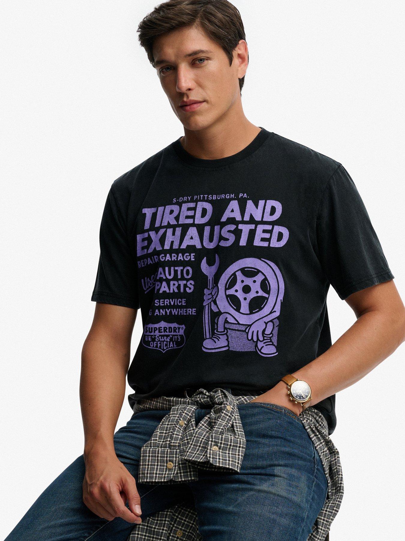 Image 3 of 5 of Superdry Local Business Graphic Loose Fit T-Shirt - Black