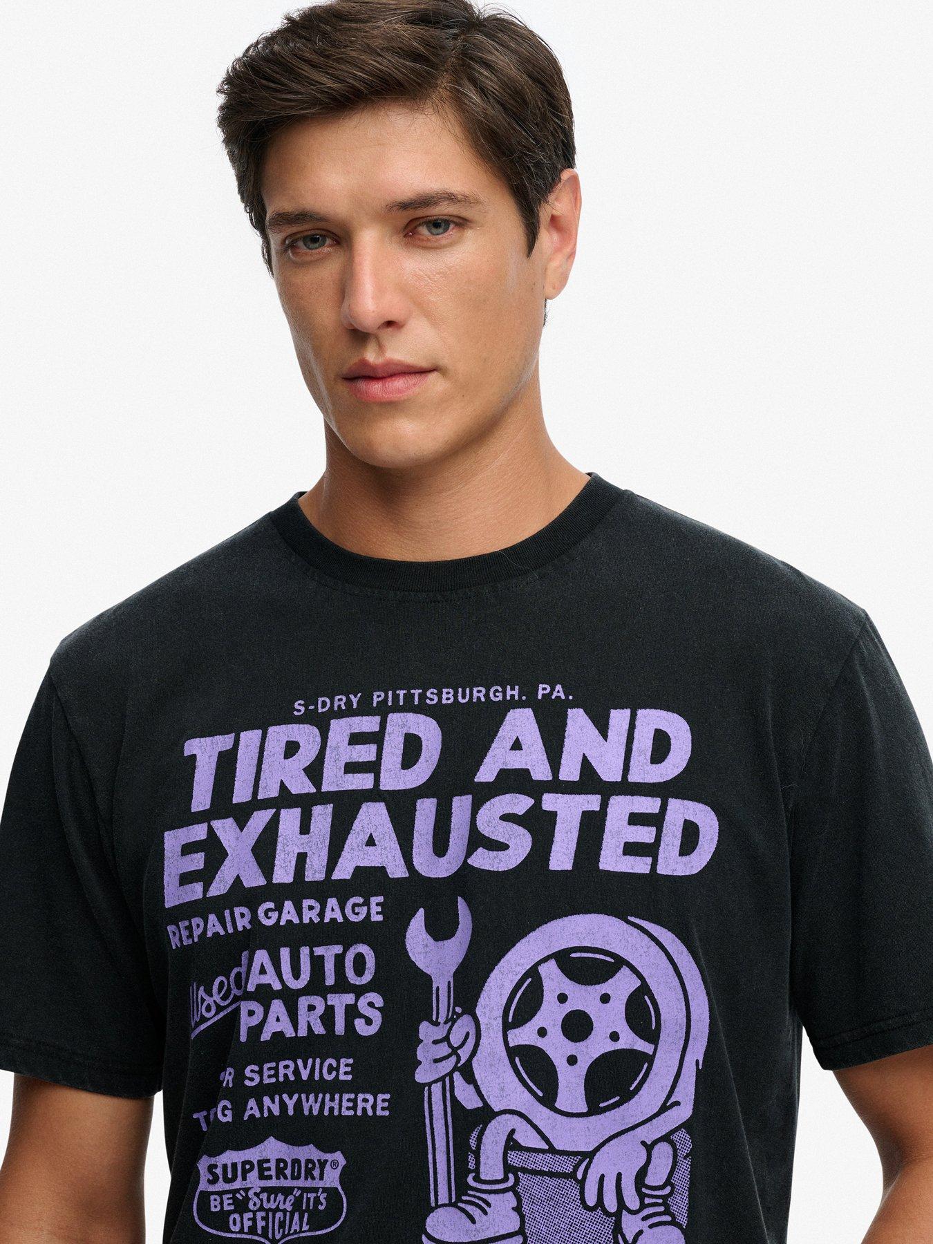 Image 4 of 5 of Superdry Local Business Graphic Loose Fit T-Shirt - Black
